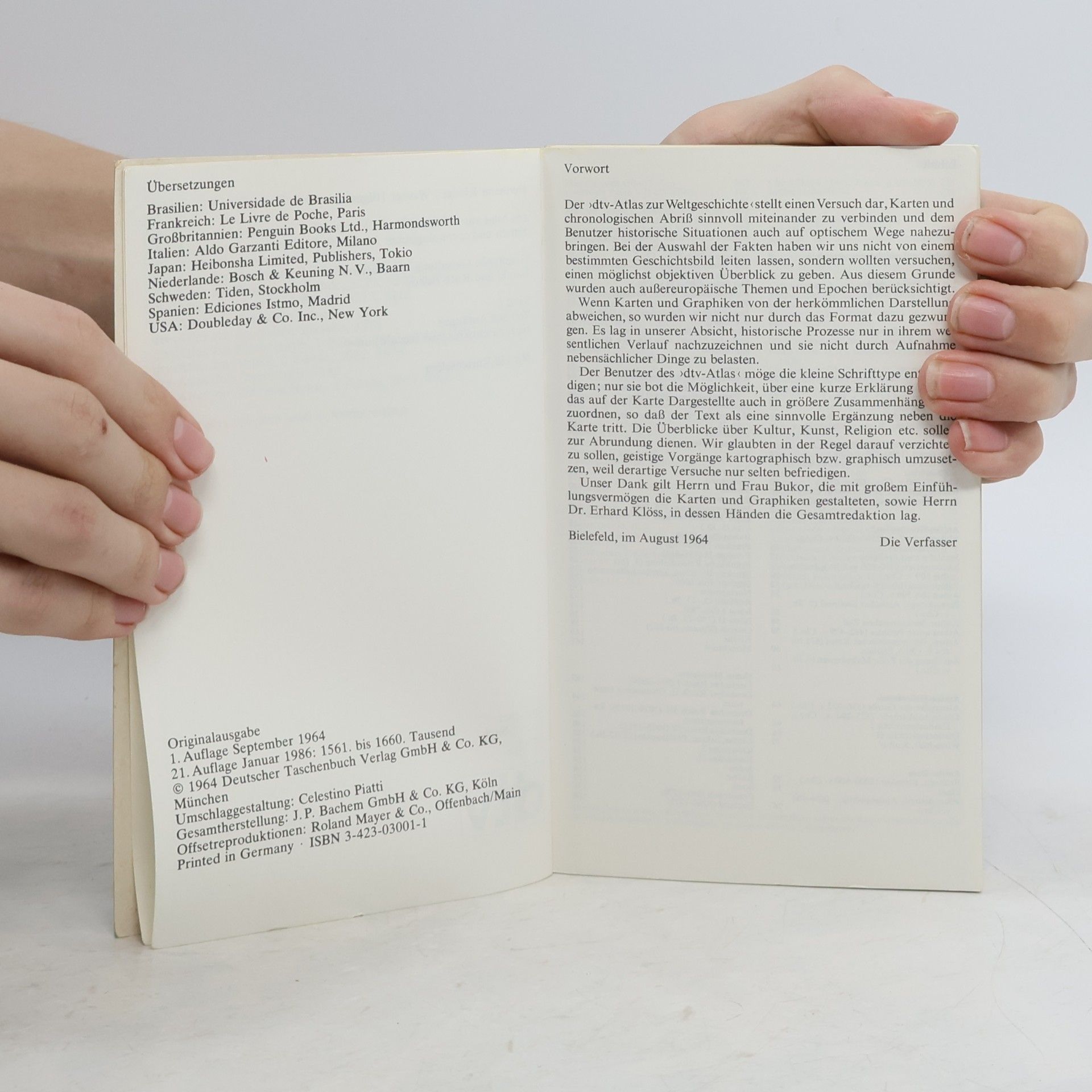 Autores varios dtv-Atlas zur Weltgeschichte 1