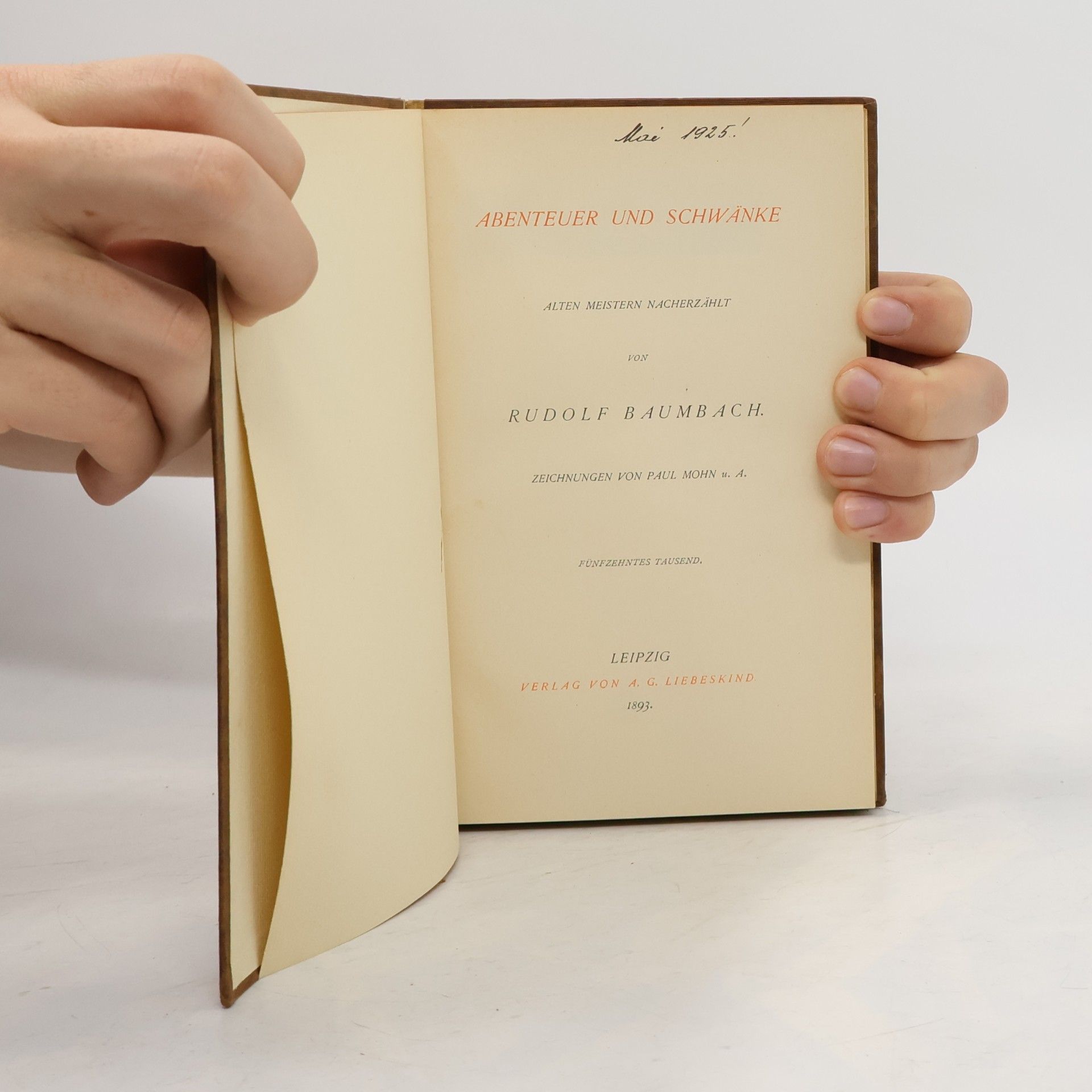 Rudolf Baumbach Abenteuer und Schwänke