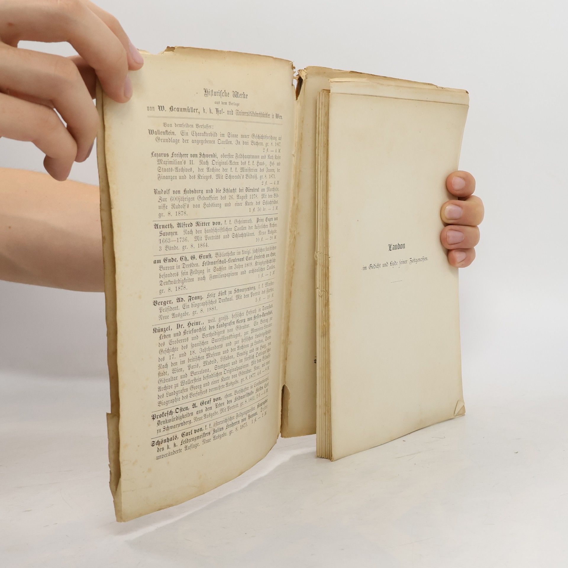 Wilhelm Edlen von Janko Laudon im Gedicht und Liede seiner Zeitgenossen