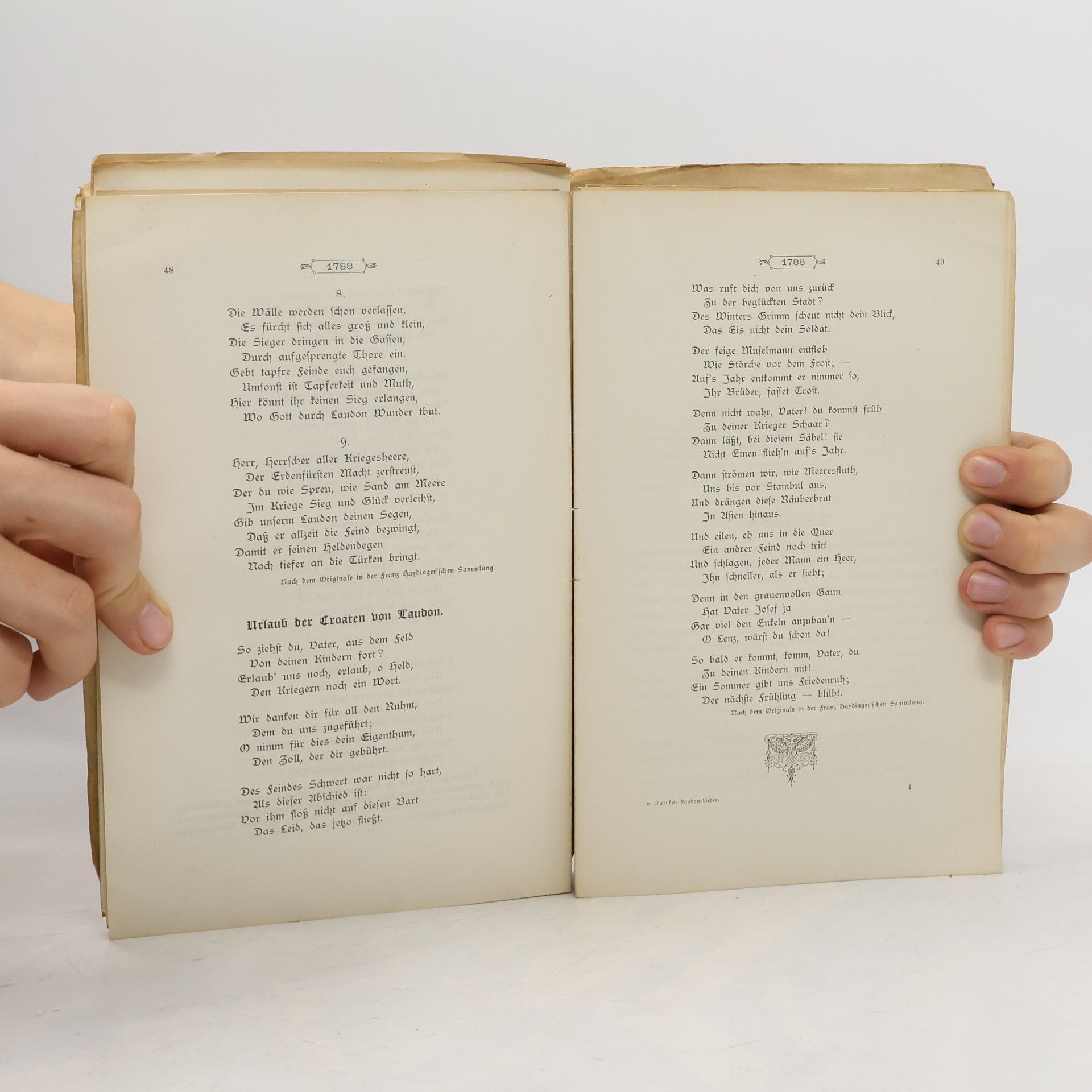 Wilhelm Edlen von Janko Laudon im Gedicht und Liede seiner Zeitgenossen