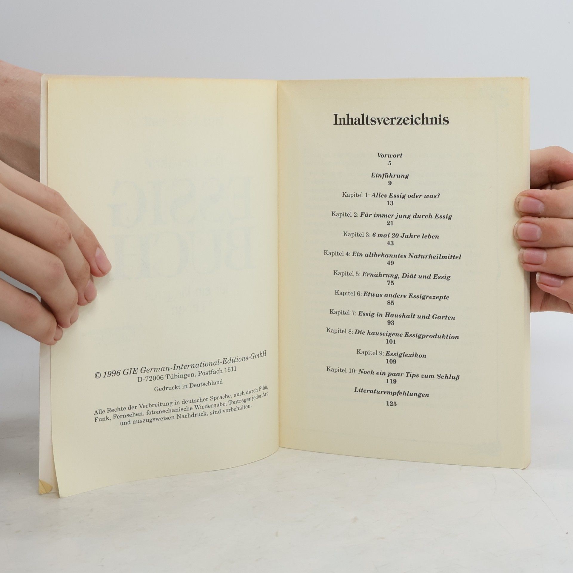 Peter Grunert Das bewährte Essig-buch für ein längeres Leben