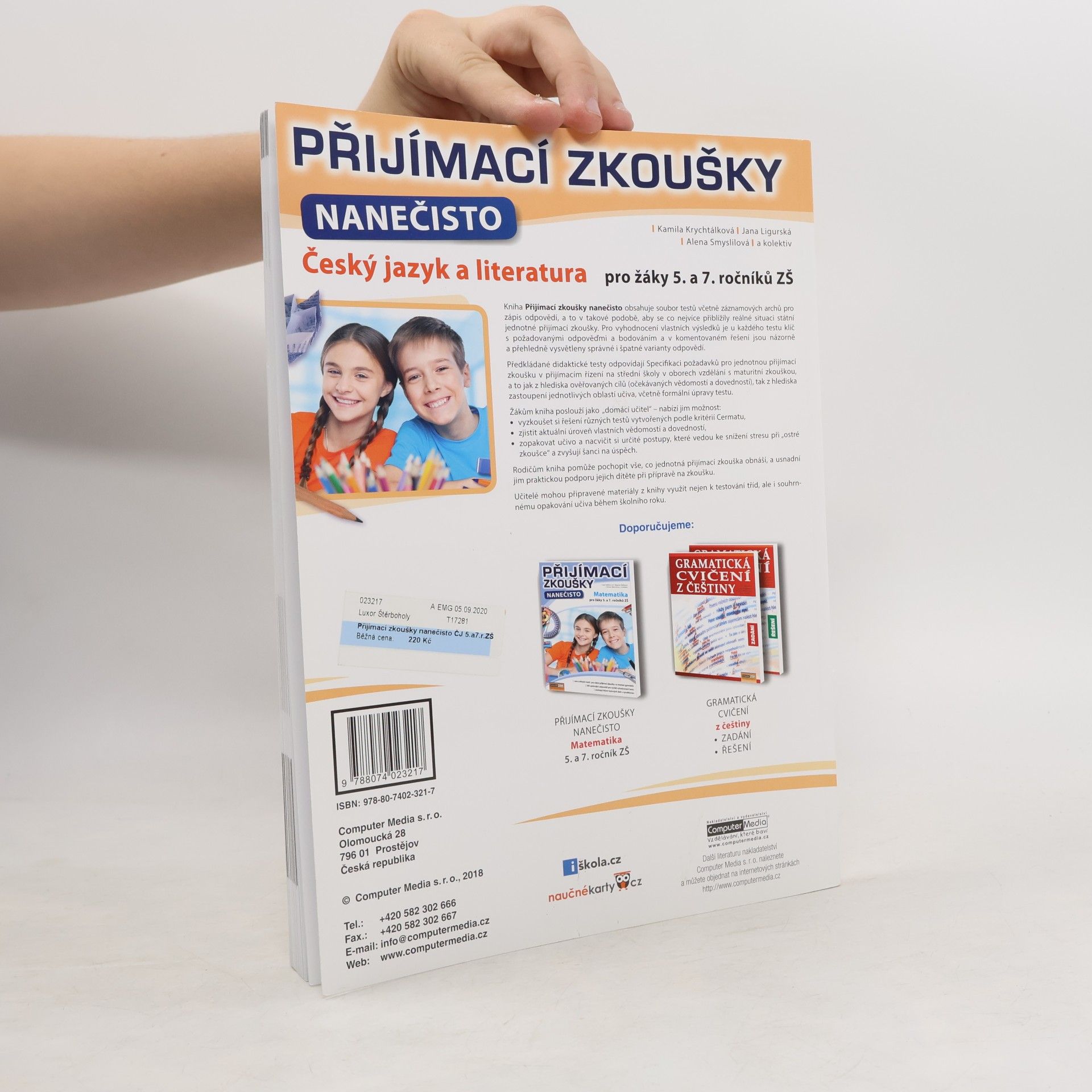Kamila Krychtálková Přijímací zkoušky nanečisto. Český jazyk a literatura pro žáky 5. a 7. ročníků ZŠ