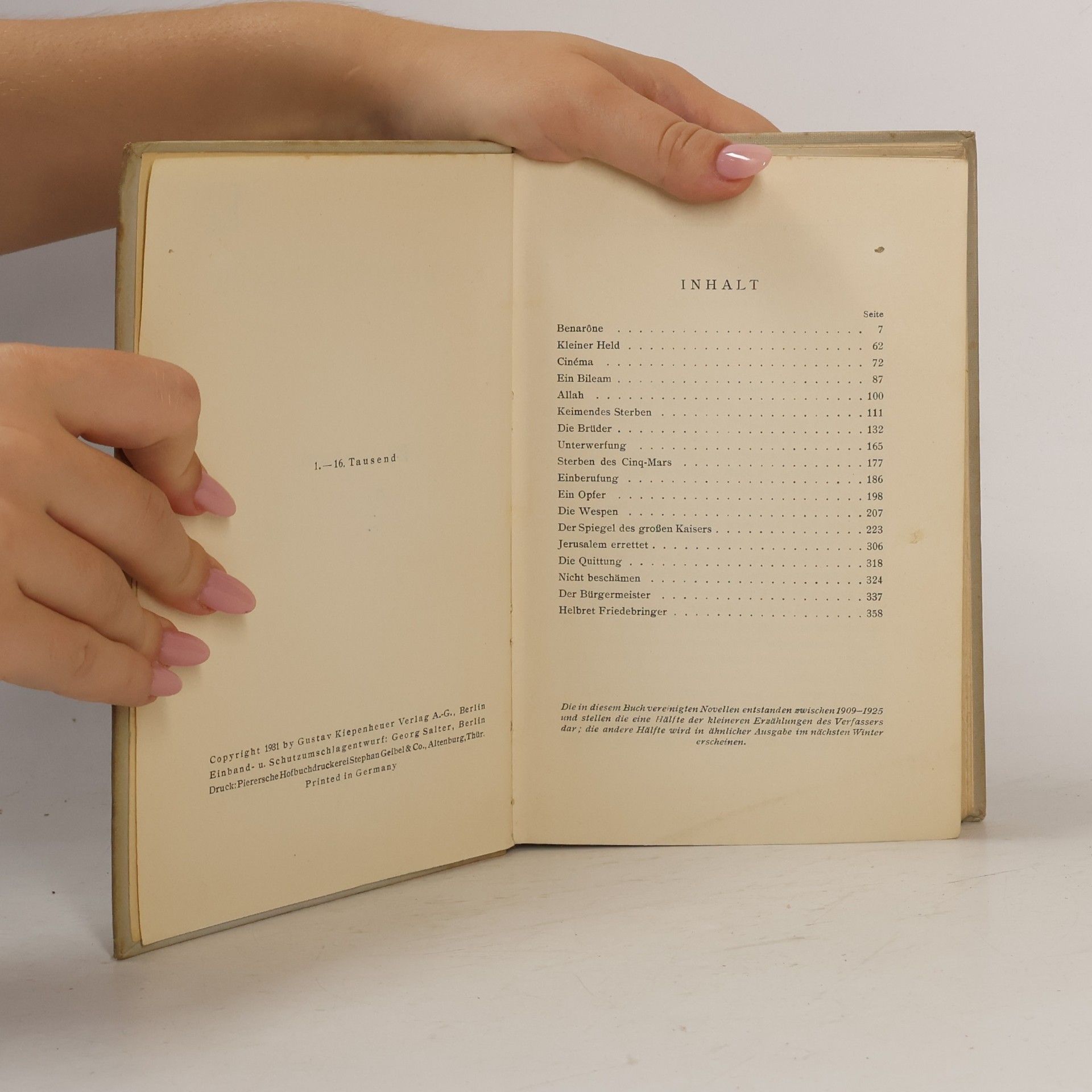 Arnold Zweig Knaben und Männer