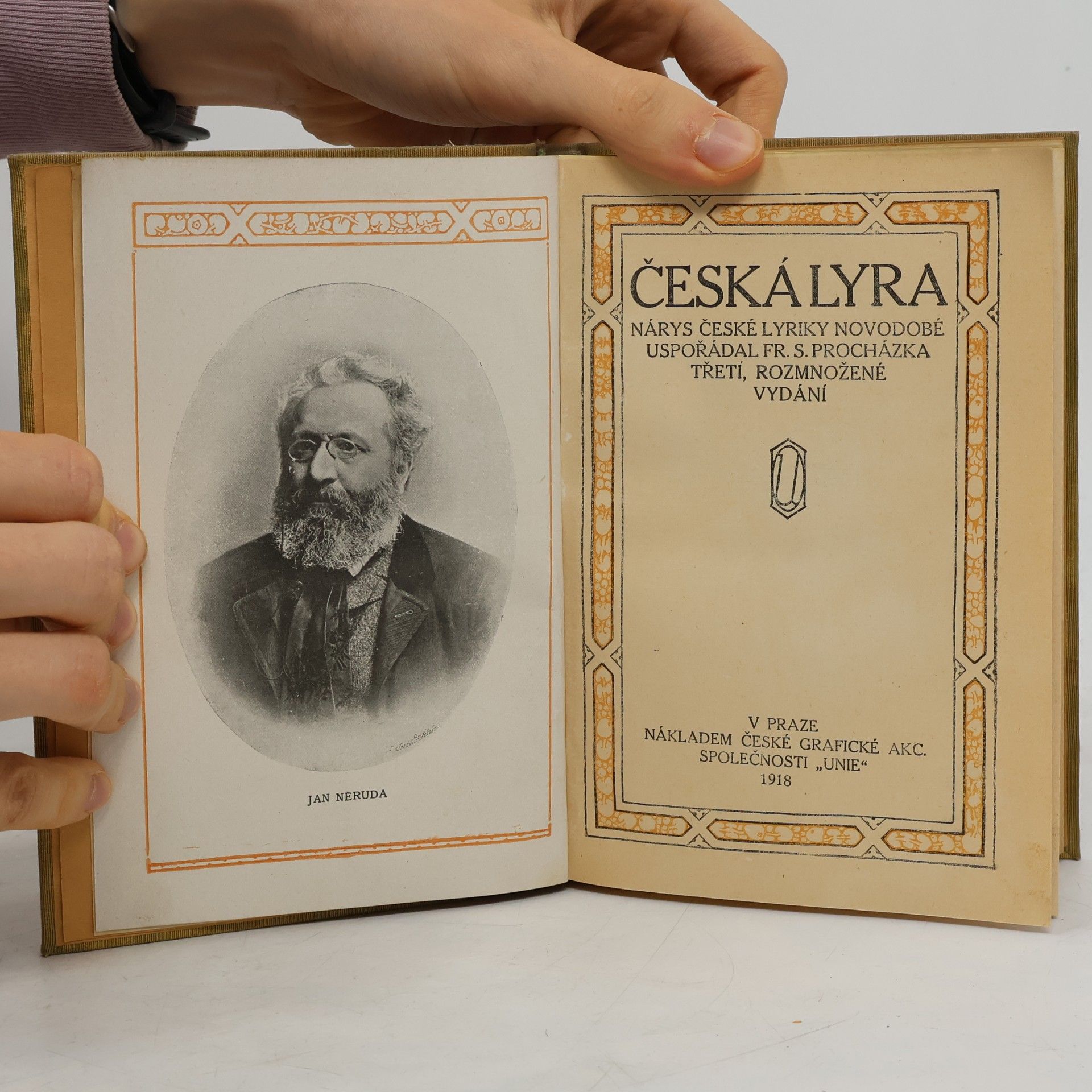 František Serafínský Procházka Česká lyra. Nárys české lyriky novodobé