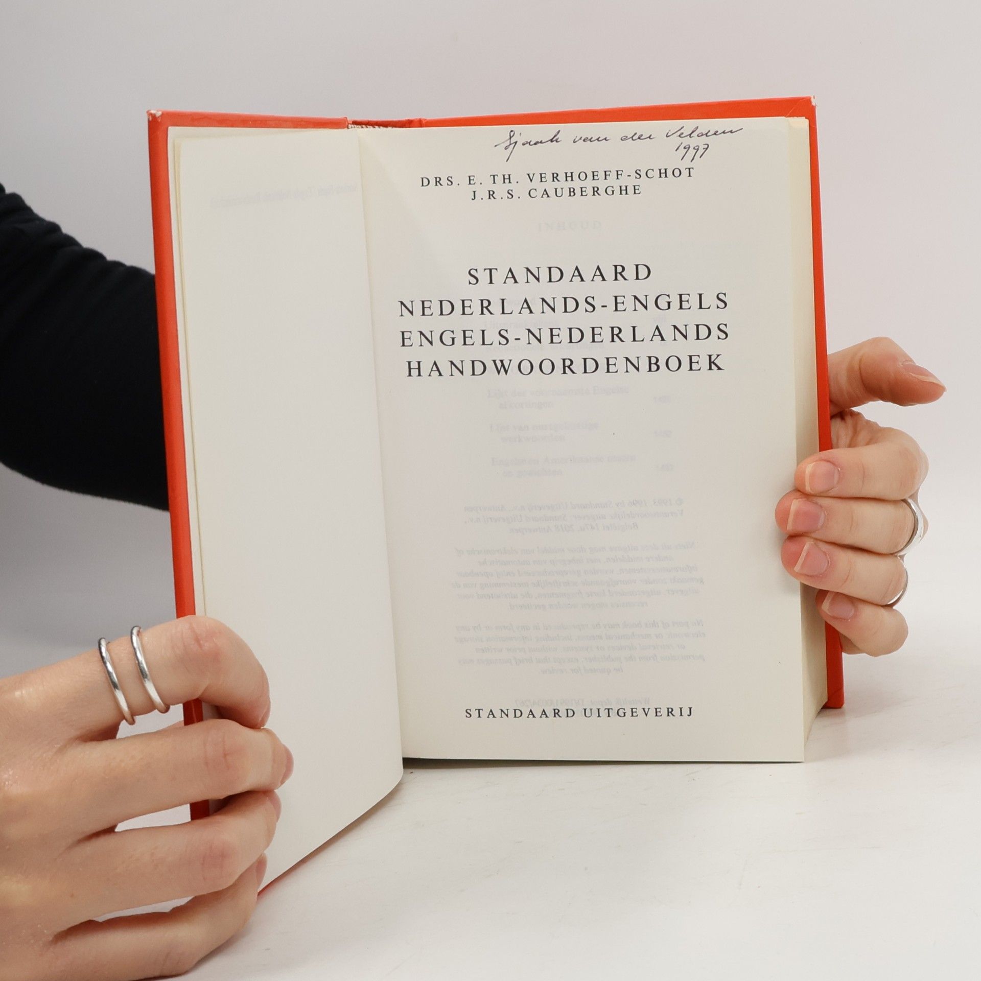 Dr E Th Verhoeff-Schot Standaard Nederlands-Engels Engels- Nederlands Handwoordenboek