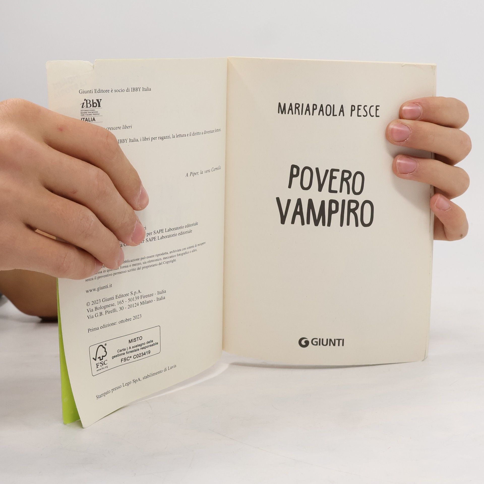Mariapaola Pesce Spuntini: Povero vampiro!