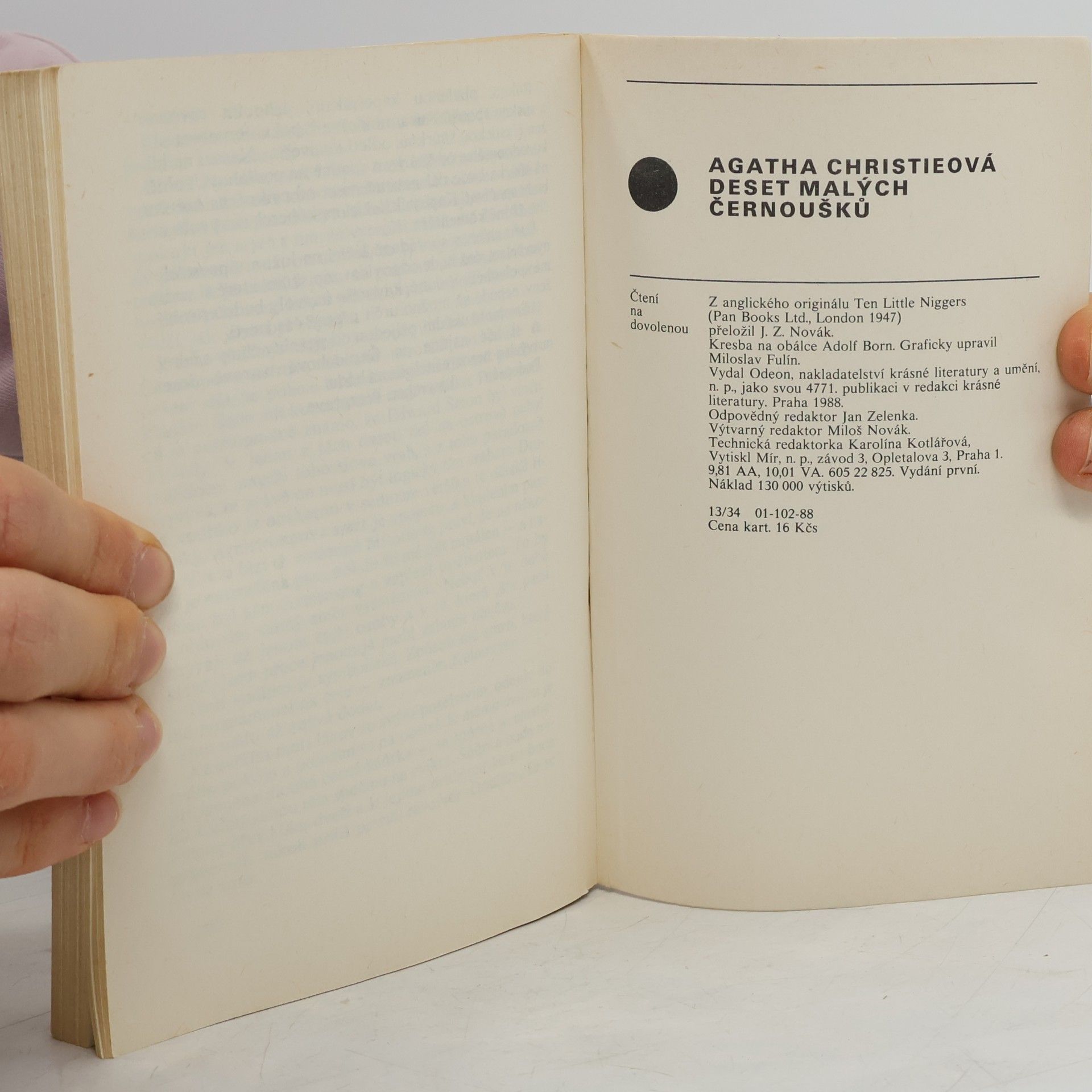 Agatha Christie Deset malých černoušků