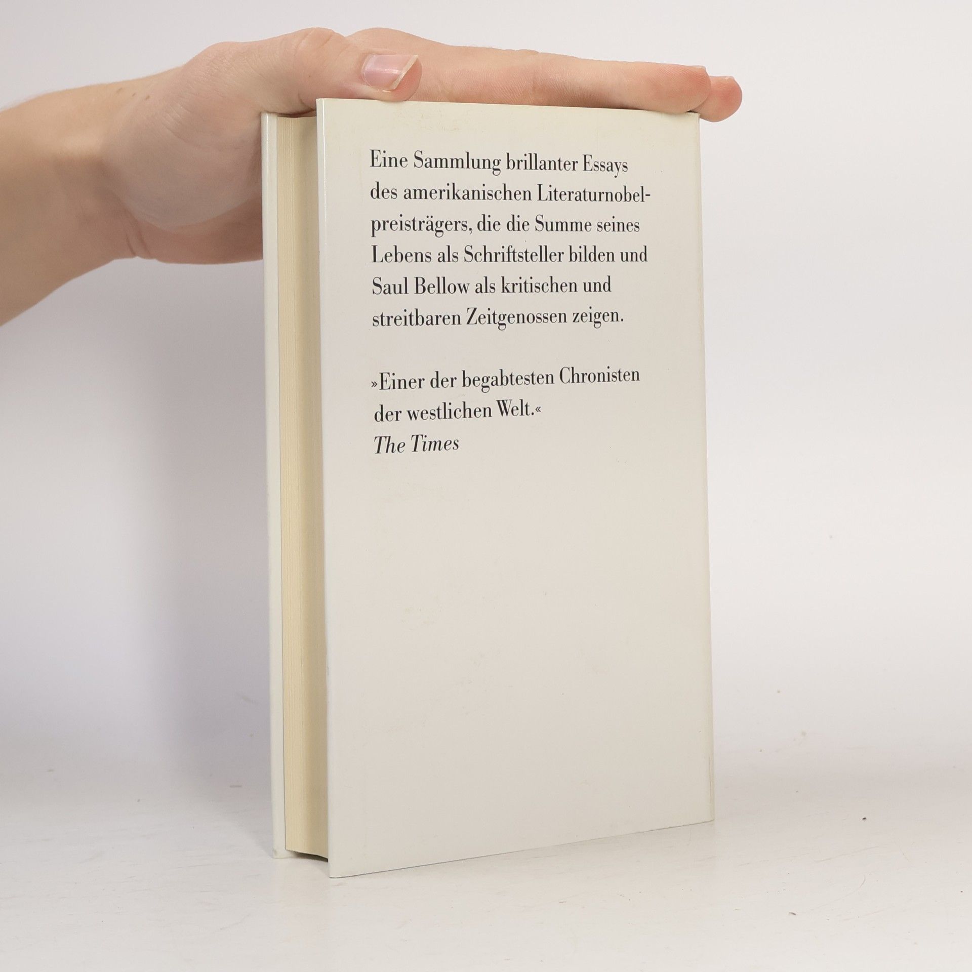 Saul Bellow Wie es war, wie es ist