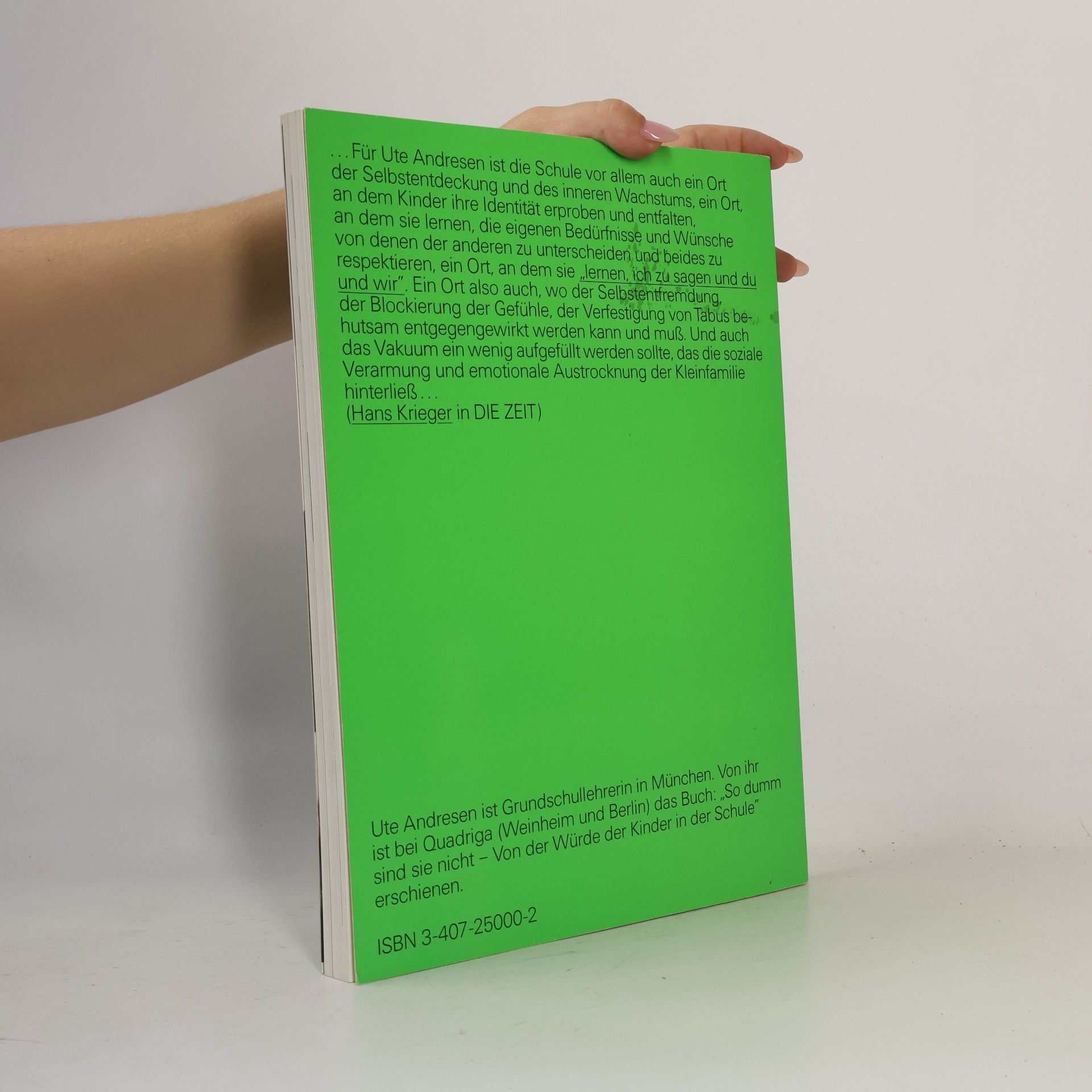Ute Andresen Grüne Reihe: Das zweite Schuljahr