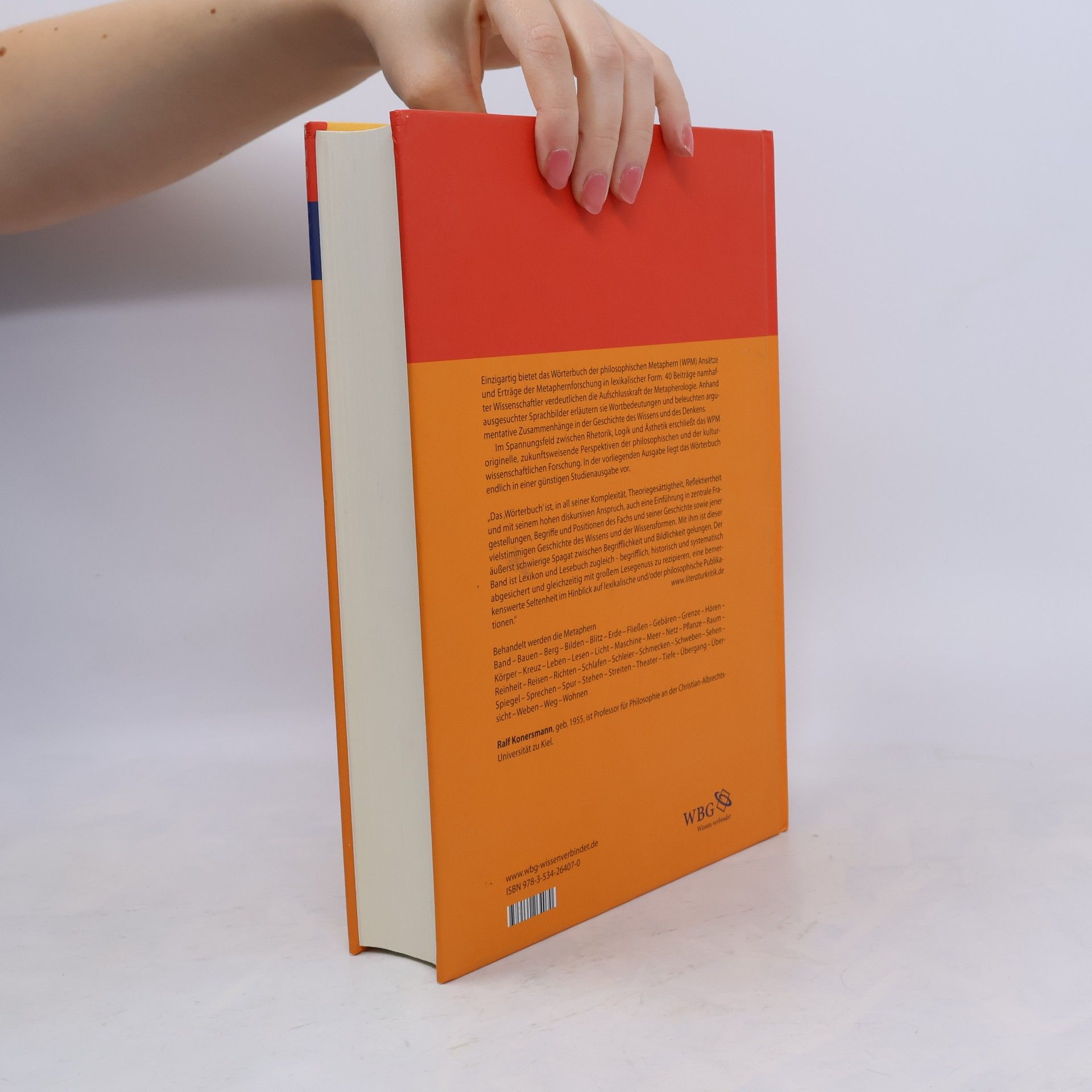 Ralf Konersmann Wörterbuch der philosophischen Metaphern: Studienausgabe