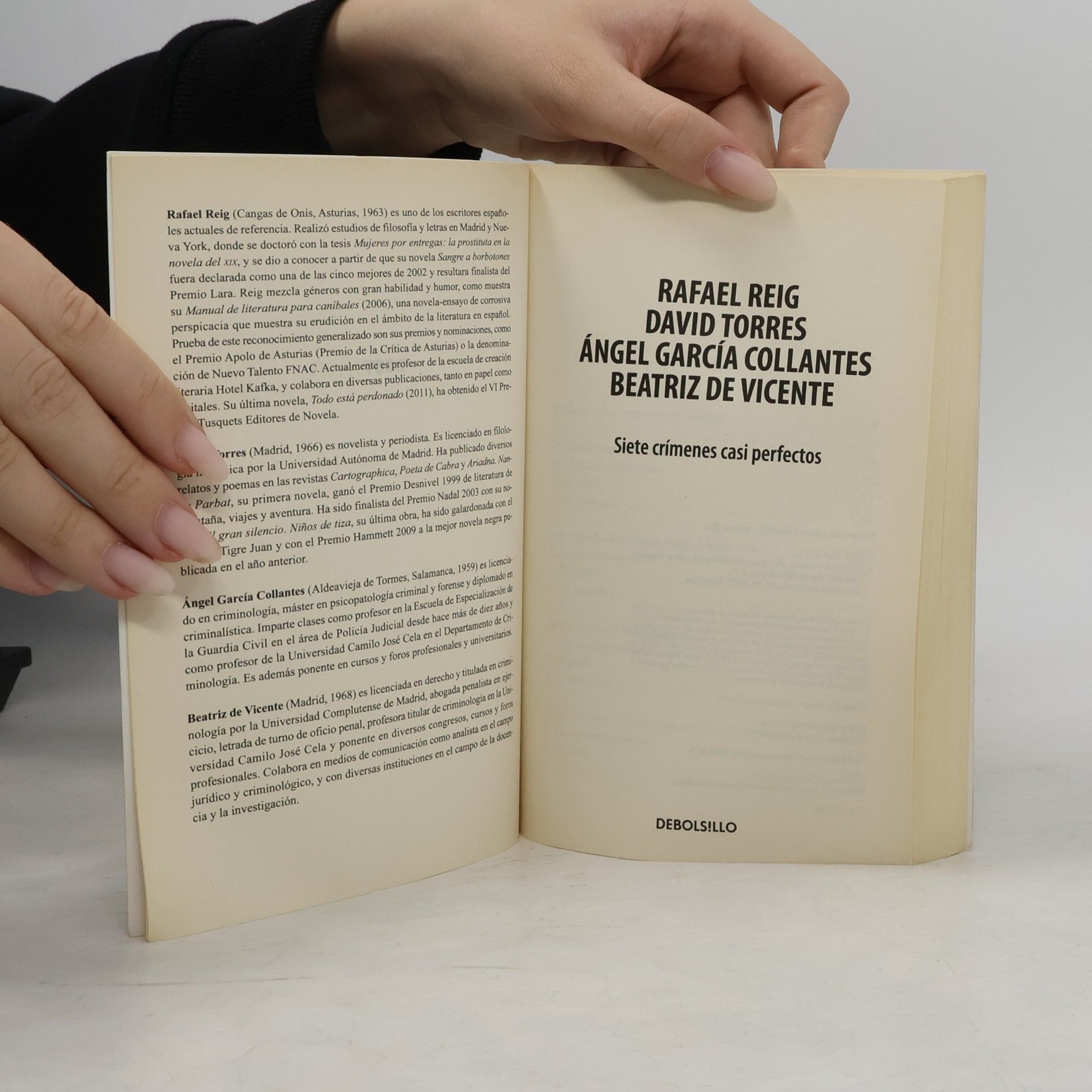 Beatriz de Vicente Siete crímenes casi perfectos