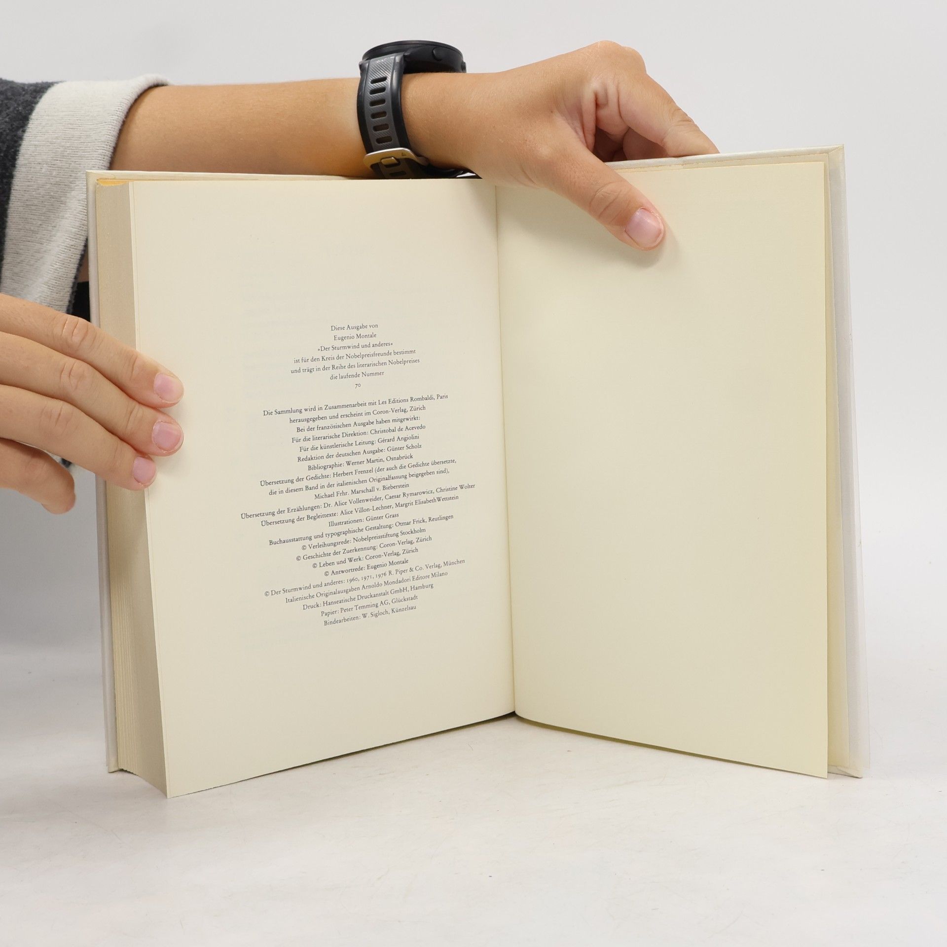 Eugenio Montale Der Sturmwind und anderes