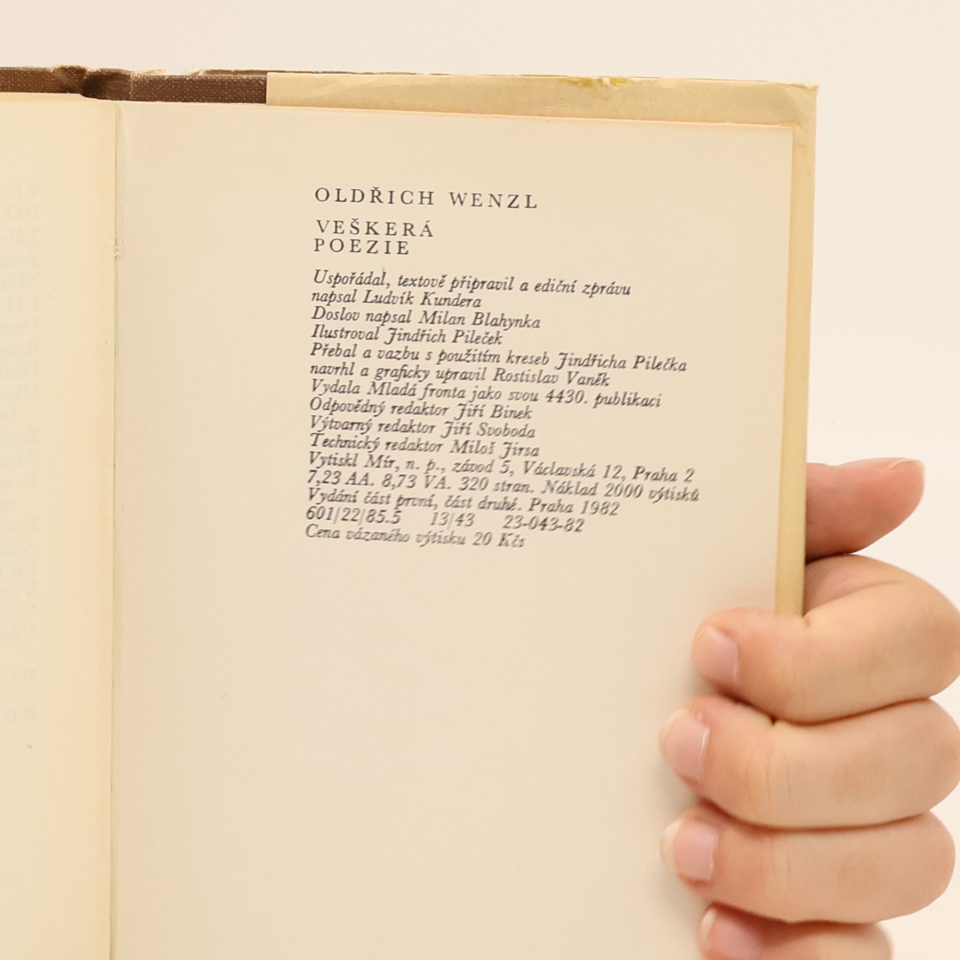 Oldřich Wenzl Veškerá poezie