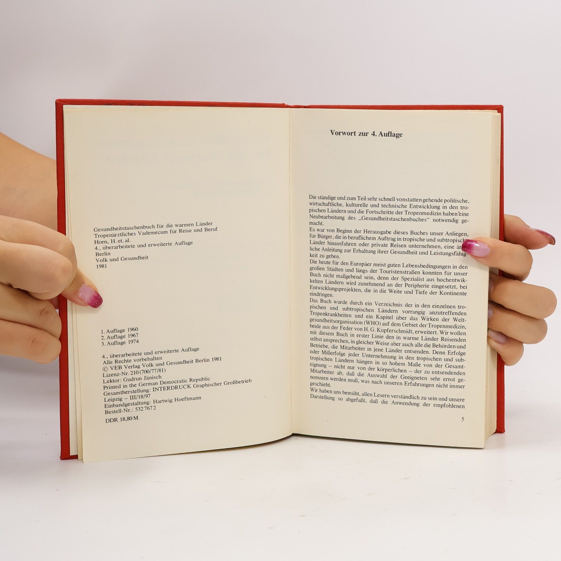 Horn, H. Gesundheitstaschenbuch für die warmen Länder