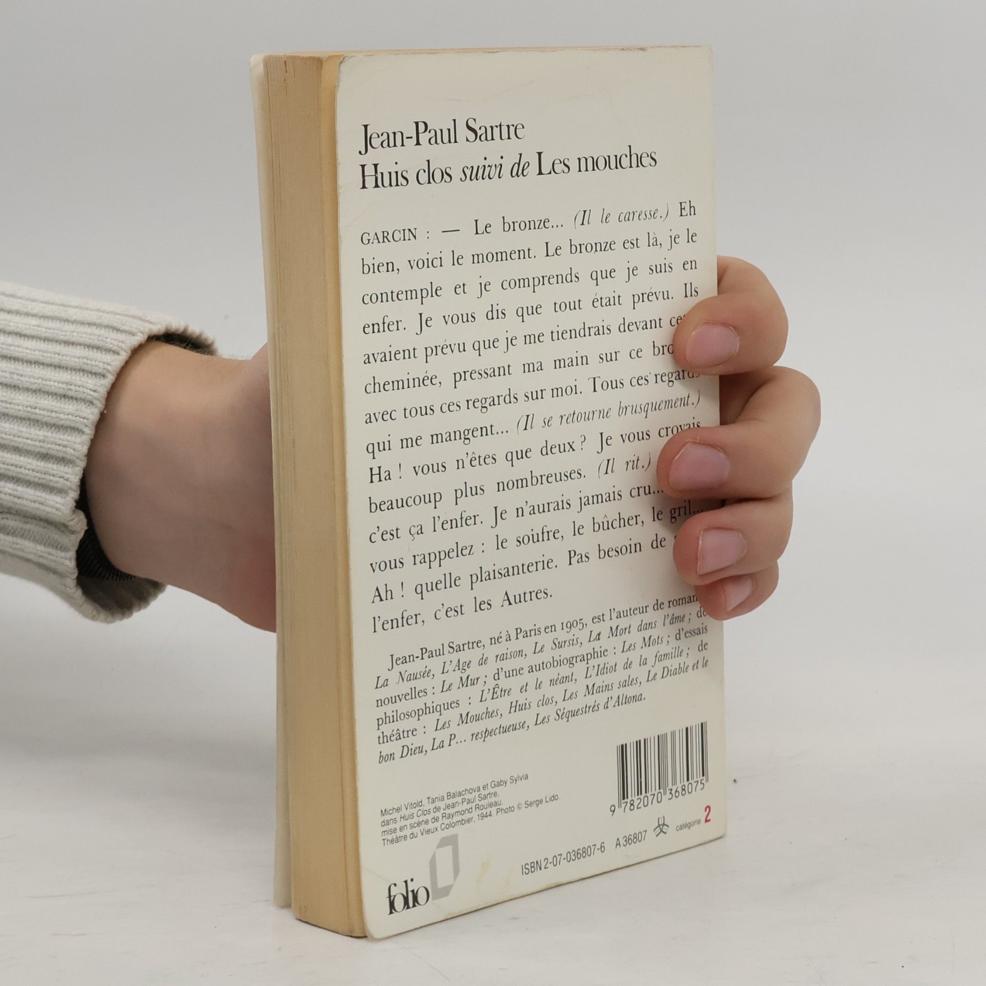 Jean-Paul Sartre Huis clos suivi de Les mouches