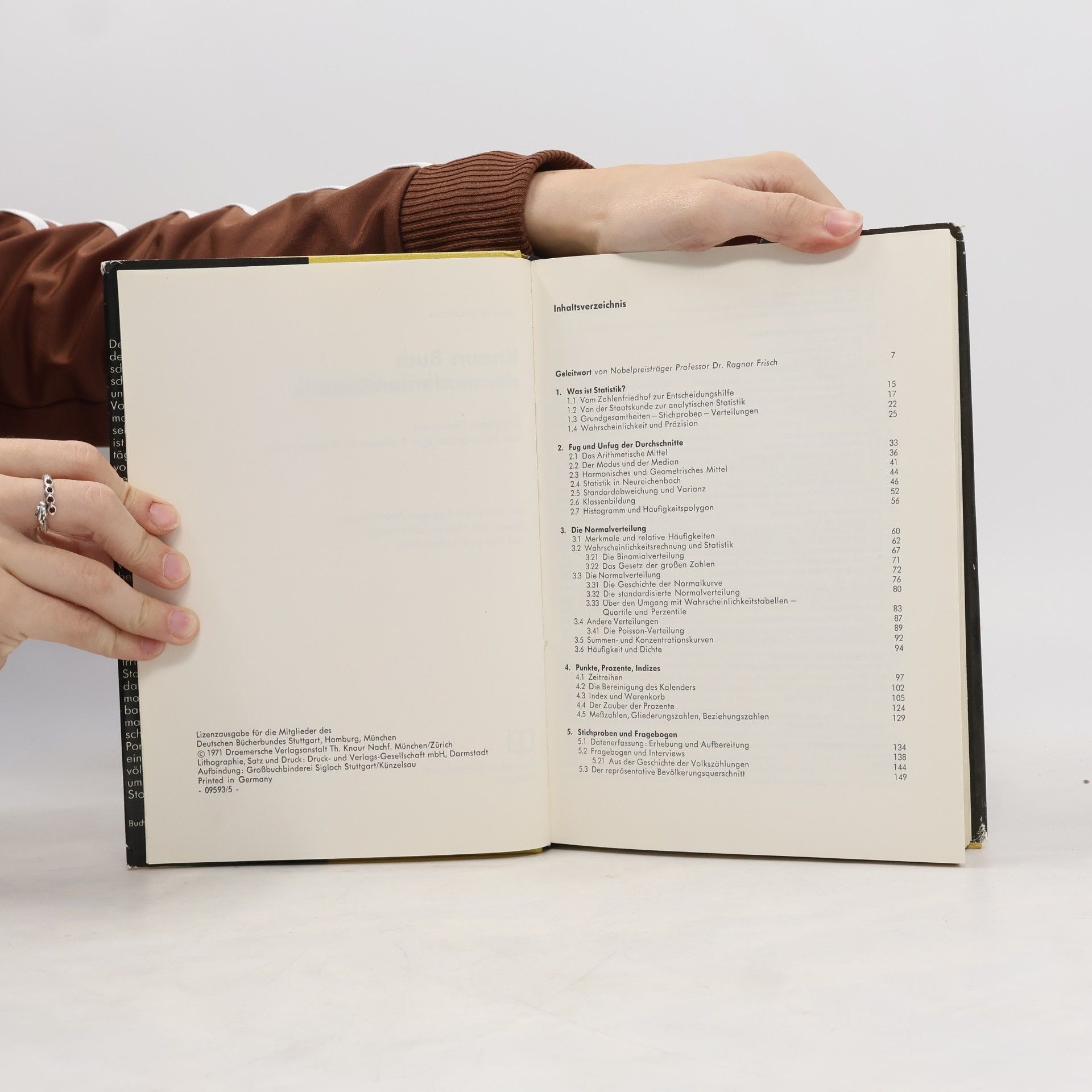 Helmut Swoboda Knaurs Buch der modernen Statistik
