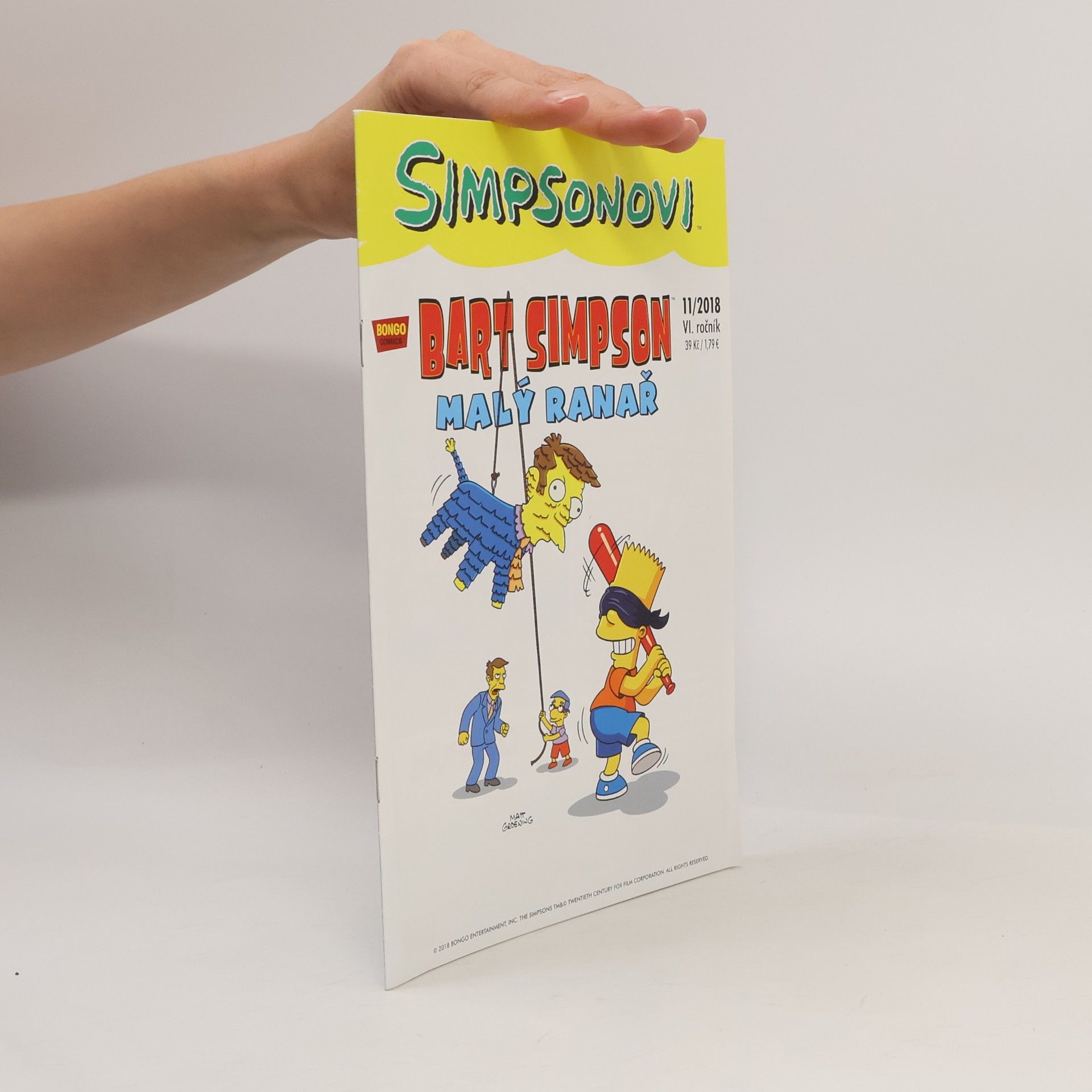 Matt Groening Simpsonovi - Bart Simpson 11/2018 - Malý ranař