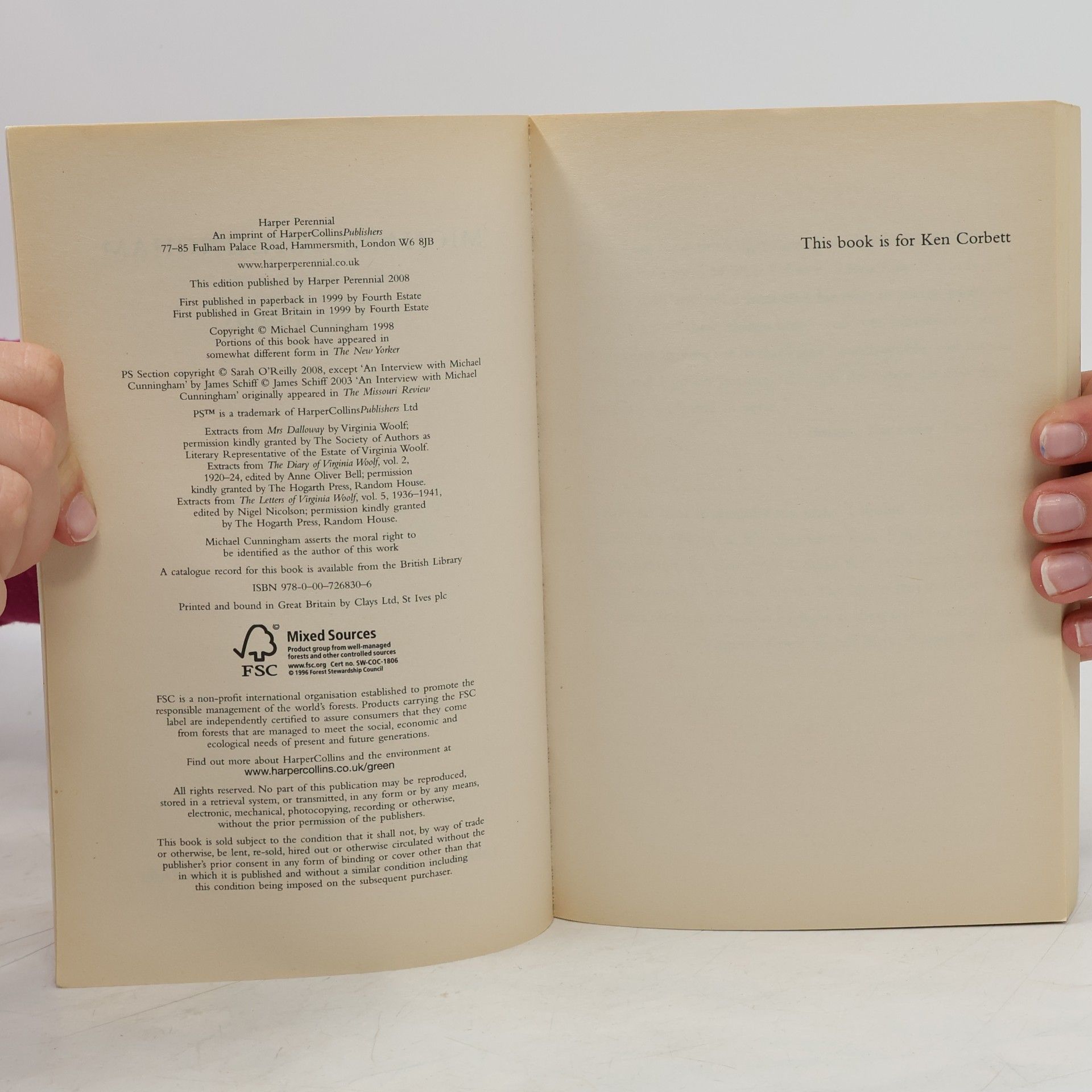 Michael Cunningham The Perennial Collection: The Hours