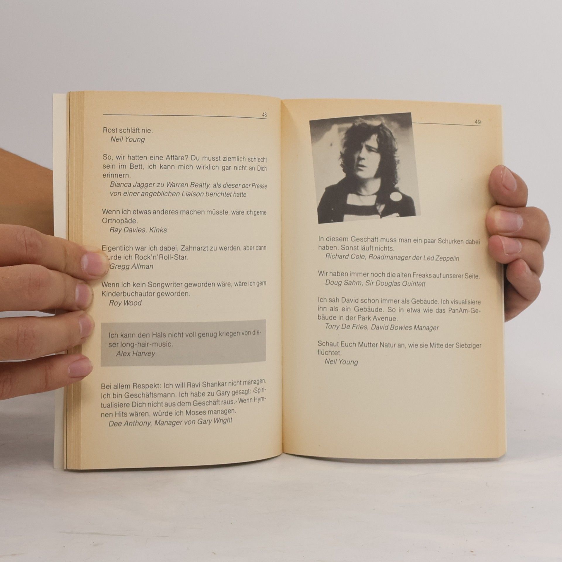 Arman Sahihi Rockbuch der Zitate