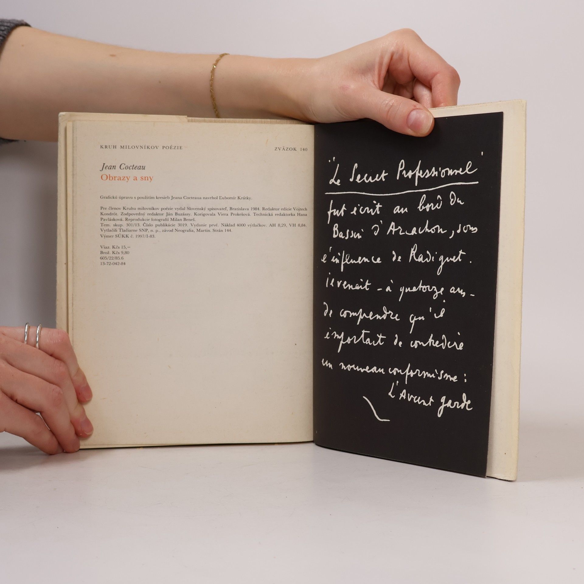 Jean Cocteau Obrazy a sny