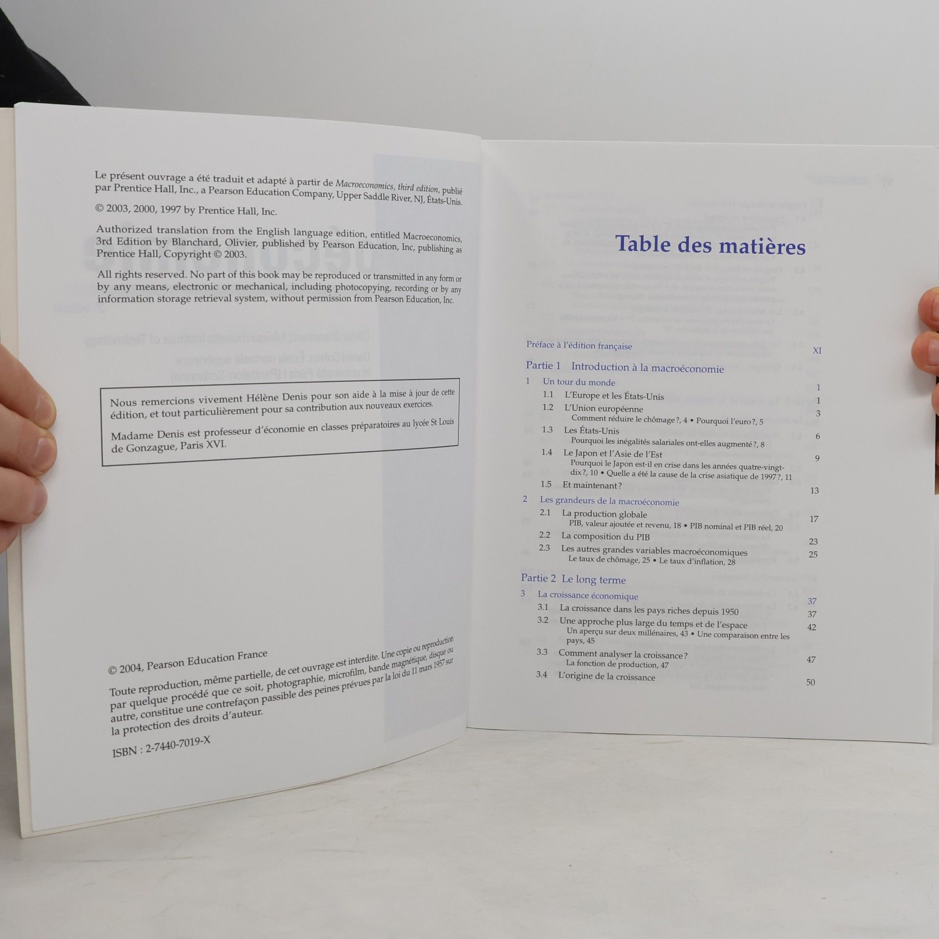 Olivier Blanchard Macroéconomie 3e édition