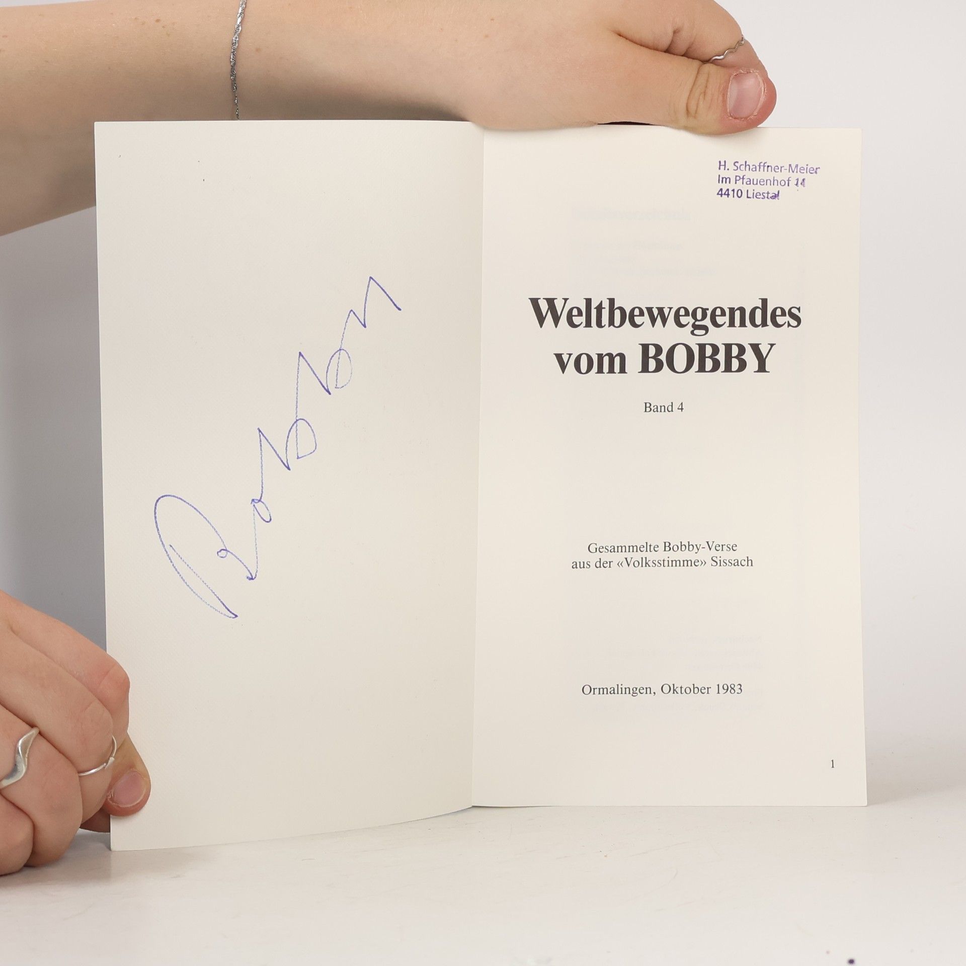 Autorenkollektiv Weltbewegendes vom BOBBY