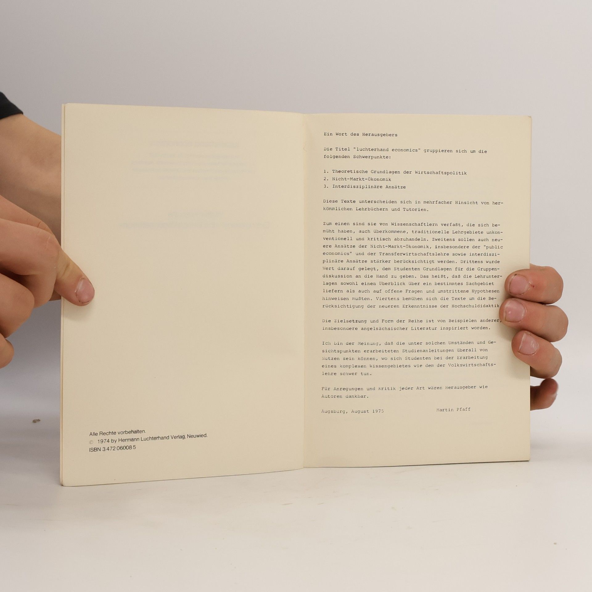 Walter Frerichs Luchterhand Economics: Einkommens- und Beschäftigungstheorie