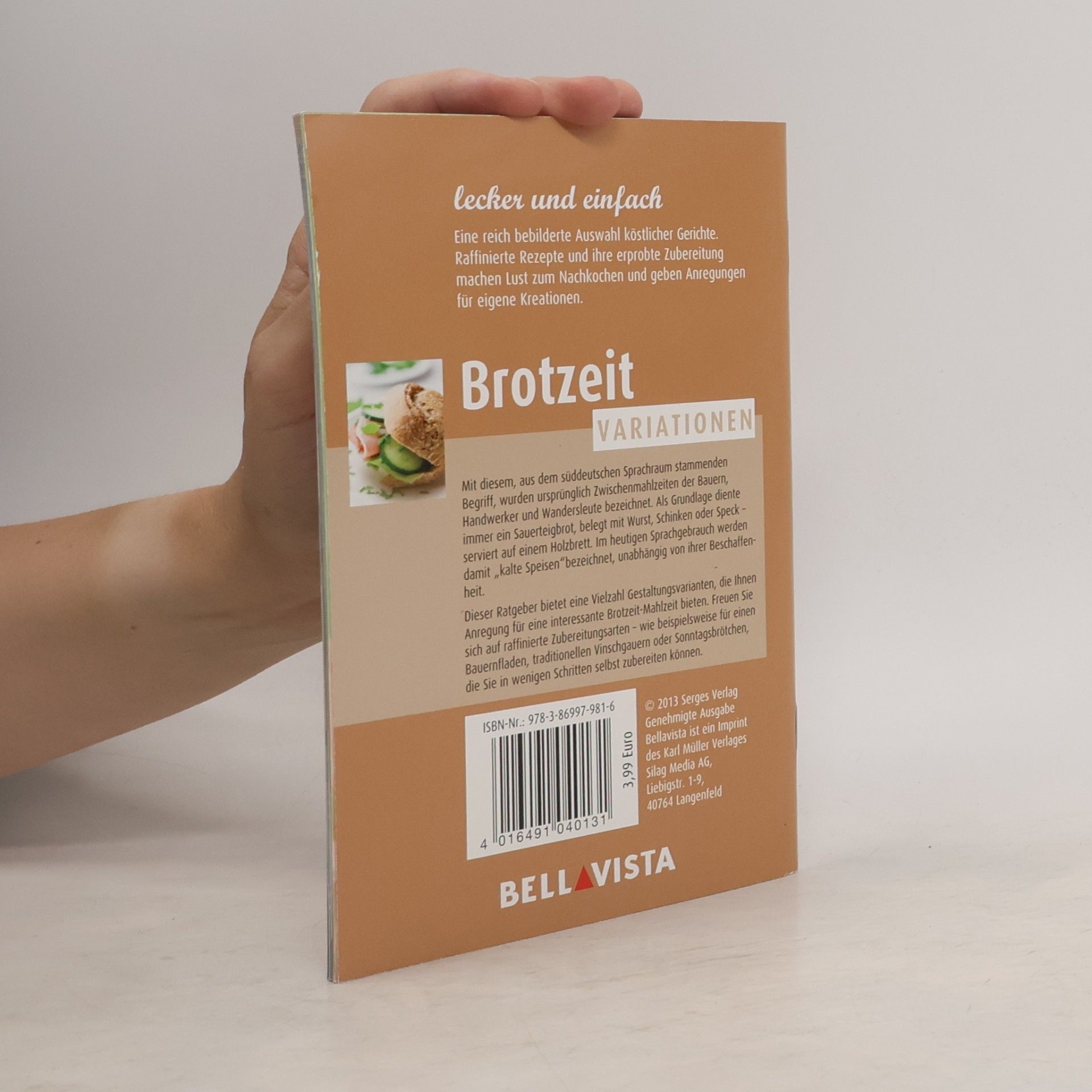 Bellavista Kochbuch lecker und einfach - Brotzeit Variationen