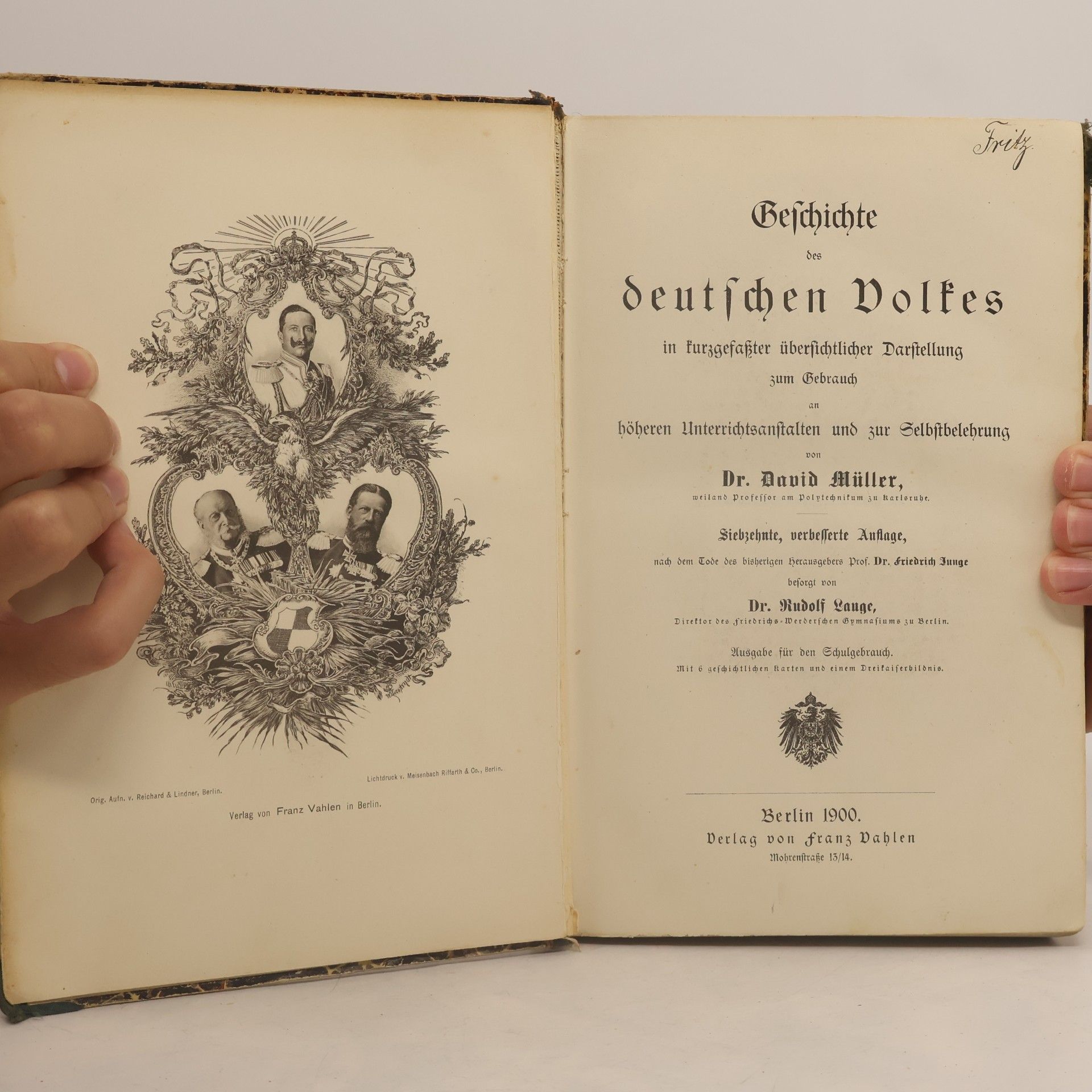 David Müller Geschichte des deutschen Volkes