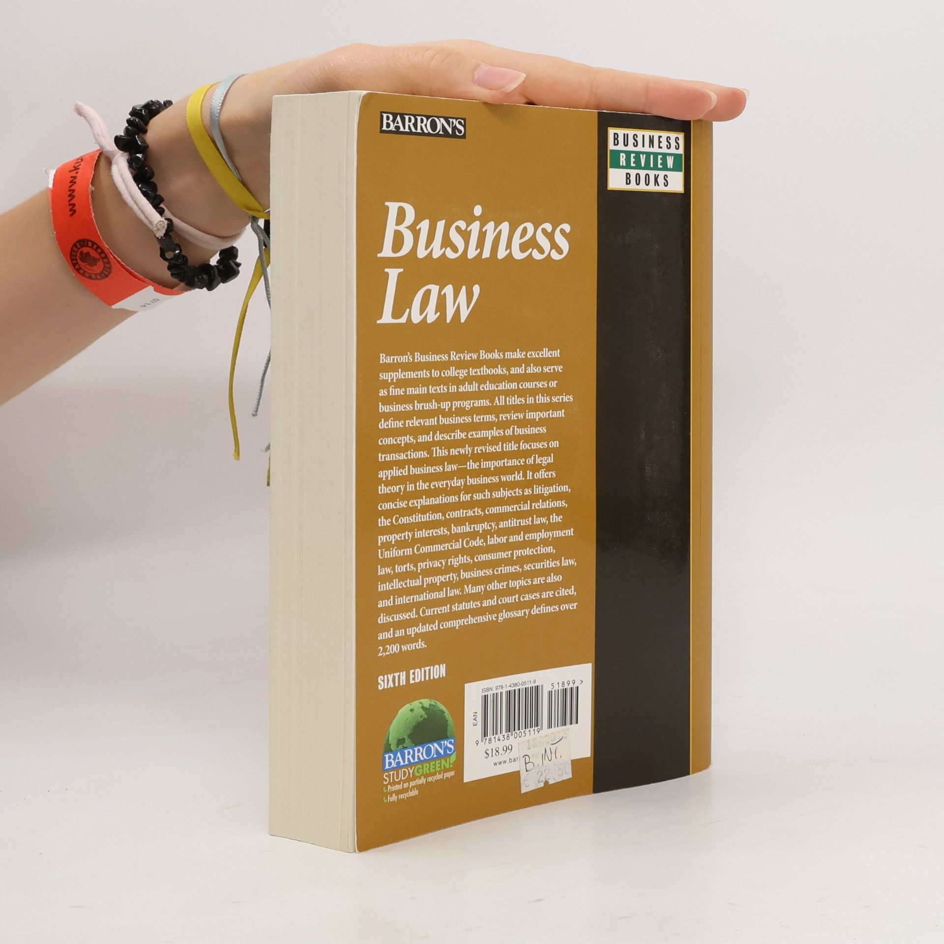 Robert W. Emerson Business Review Books - 6: Business Law - Sixth Edition