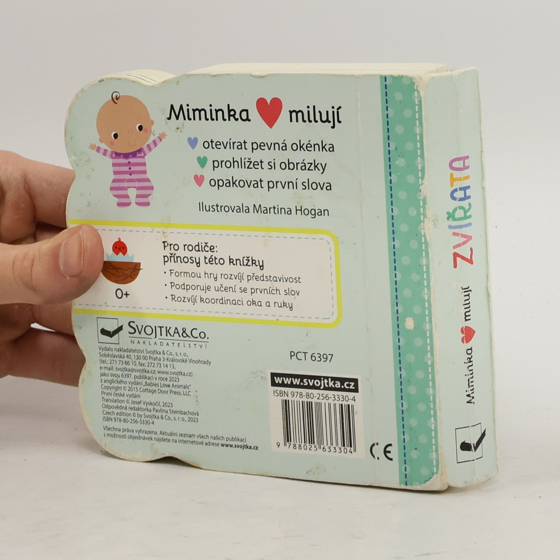 Svojtka&Co. Miminka milují Zvířata - Knížka s okénky