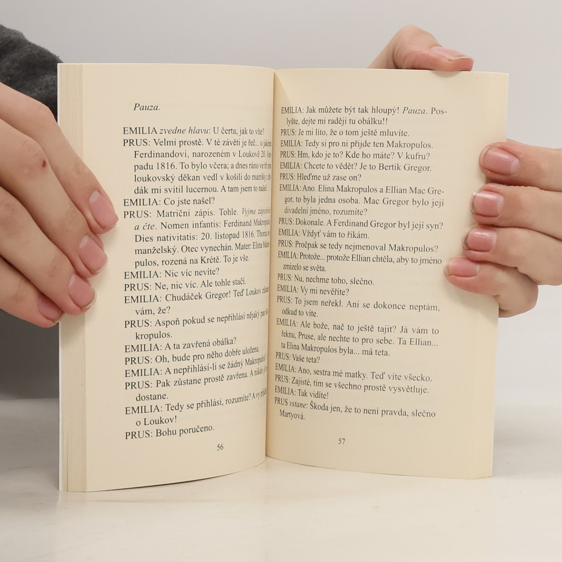 Karel Čapek Věc Makropulos