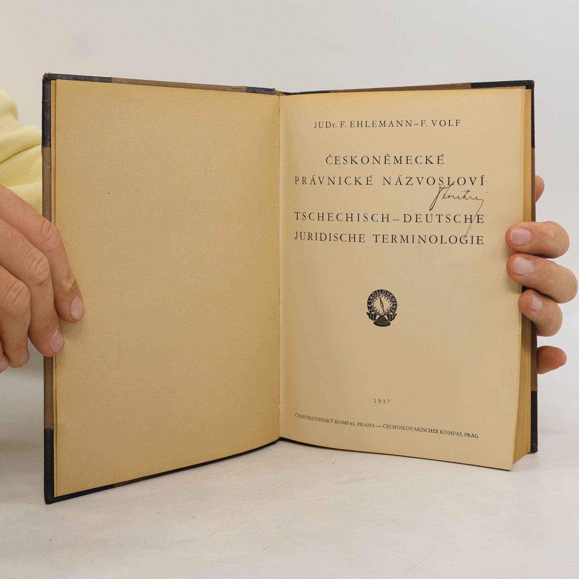 F. Ehlemann Českoněmecké právnické názvosloví. Tschechisch-Deutsche Juridische Terminologie