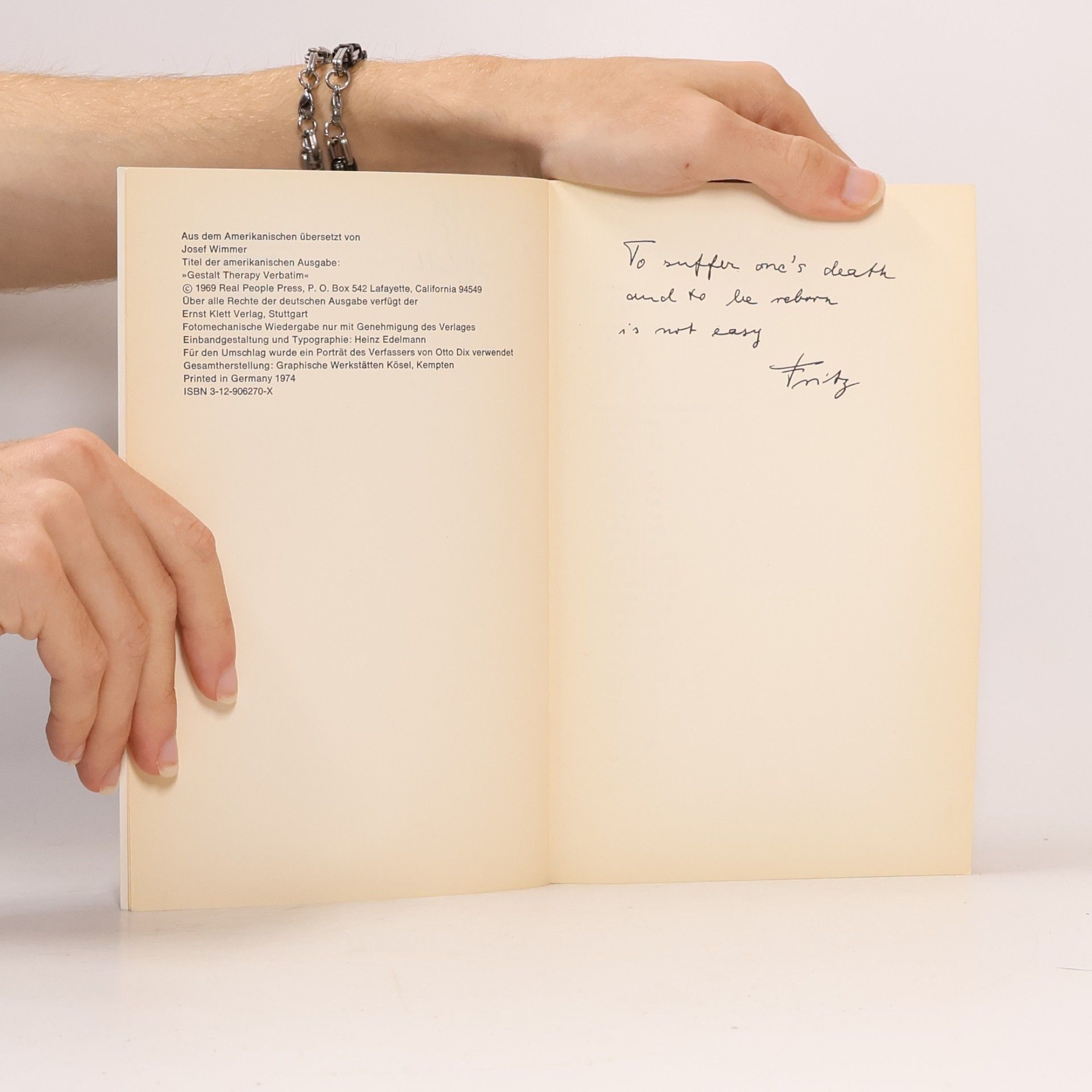 Frederick Salomon Perls Gestalt-Therapie in Aktion