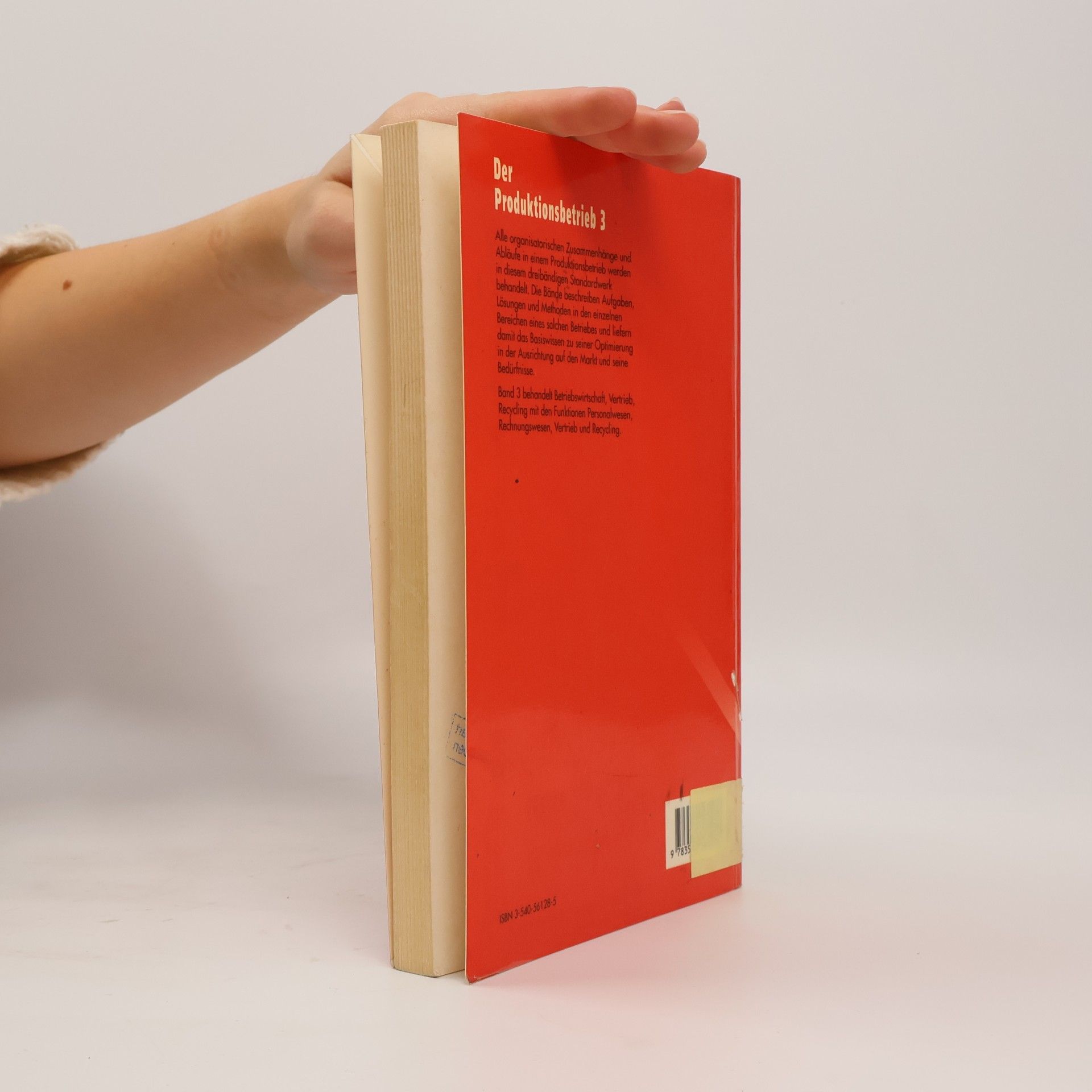Hans J. Warnecke Springer-Lehrbuch - 3: Der Produktionsbetrieb