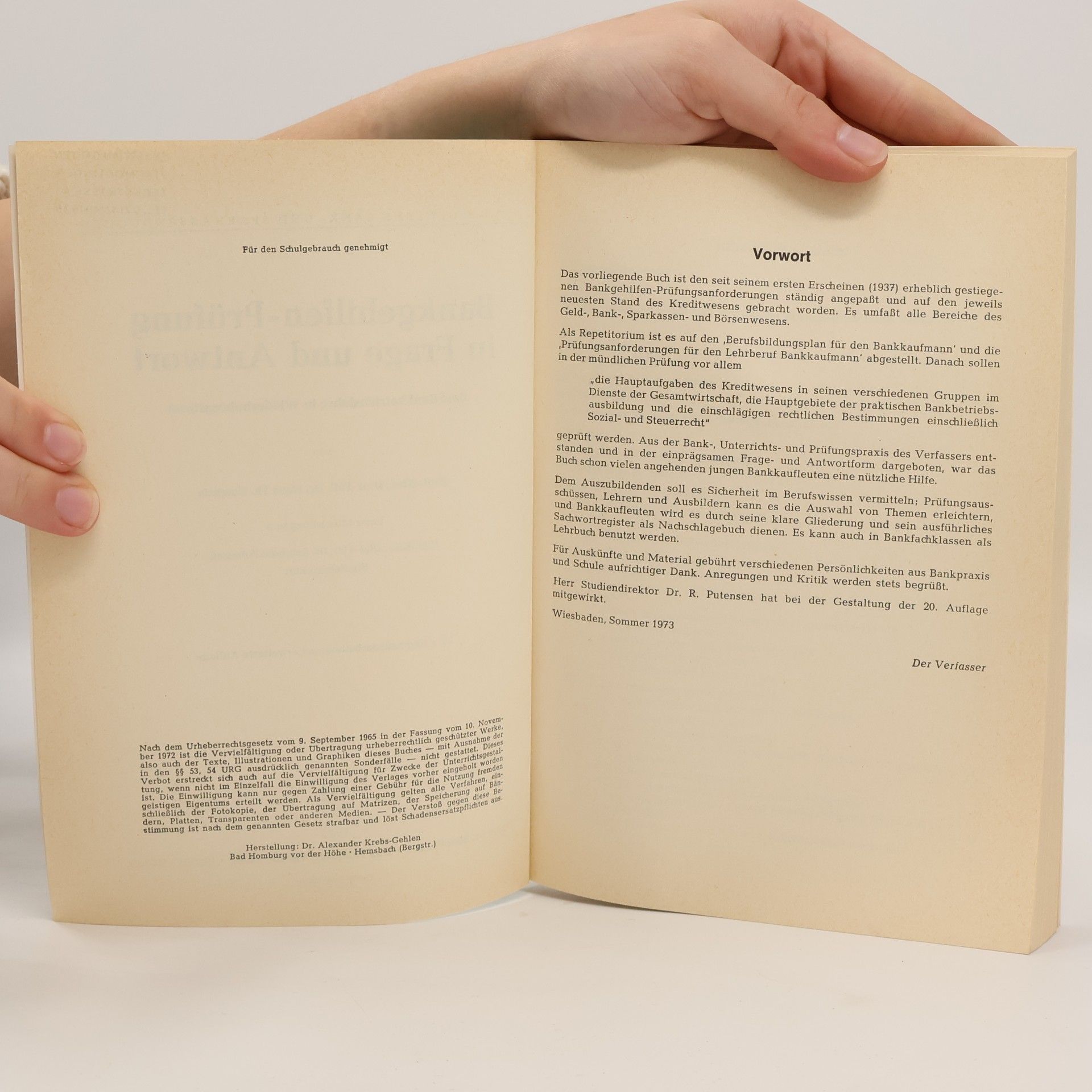 Various authors Bänkgehilfenprüfung in Frage und Antwort