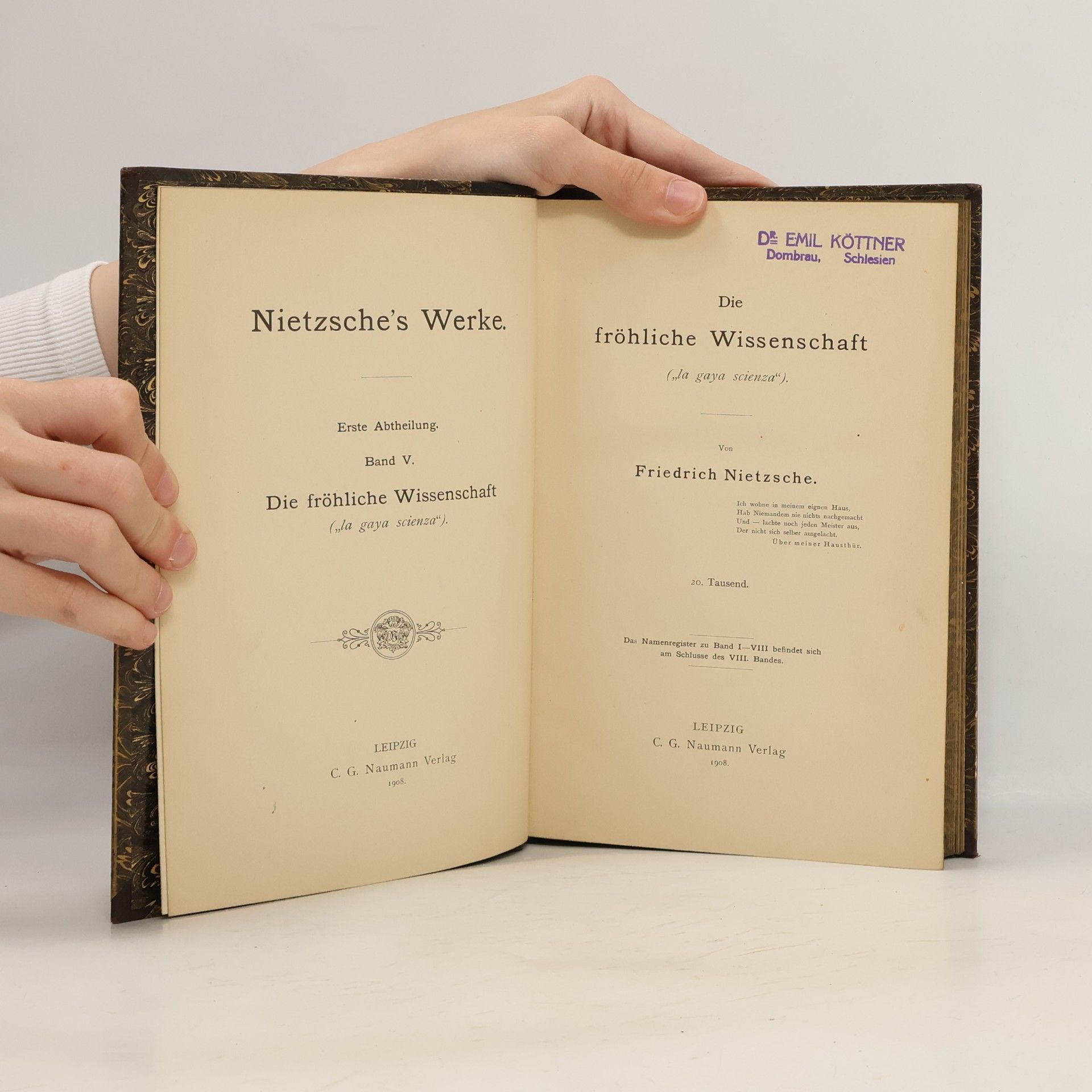 Friedrich Nietzsche Die fröhliche Wissenschaft
