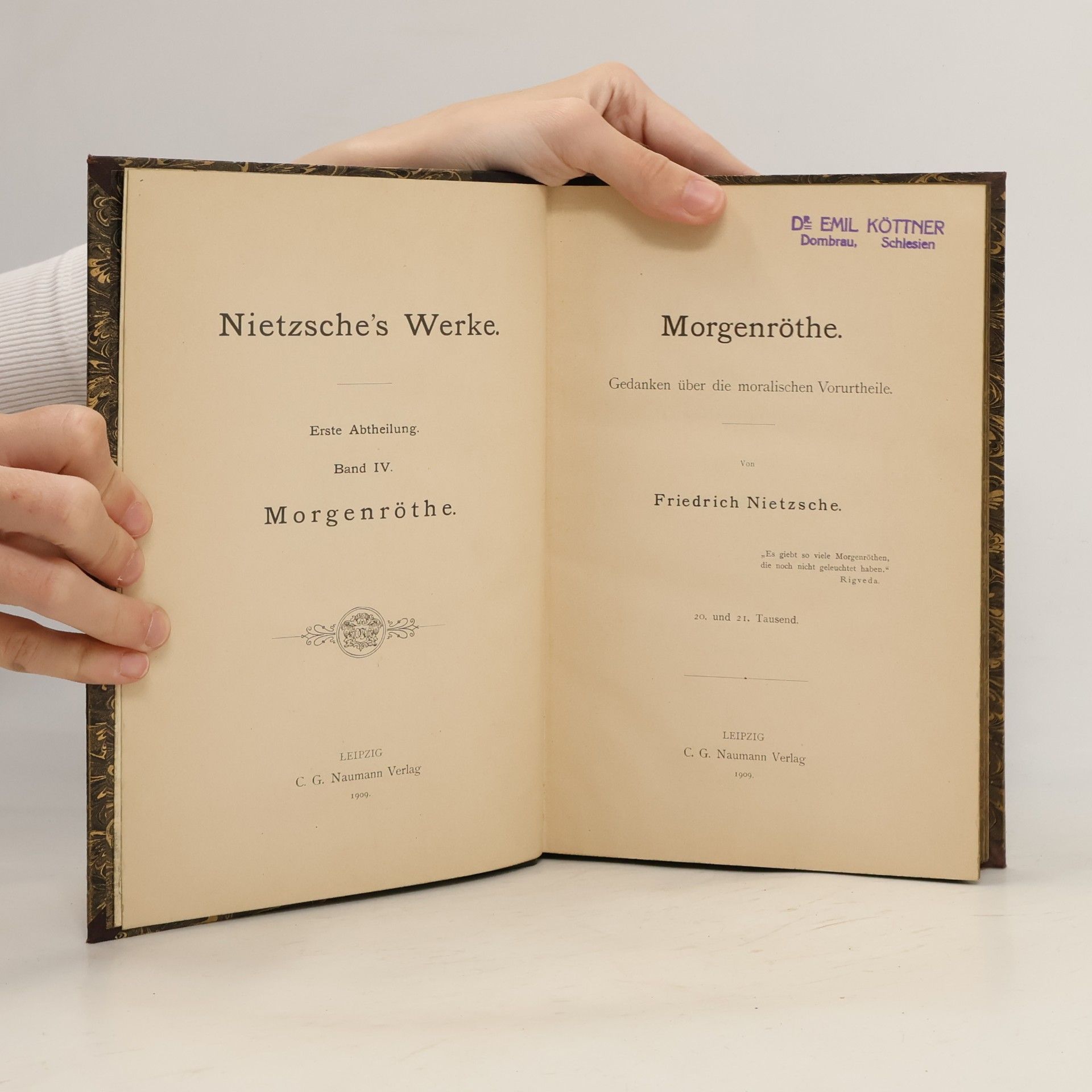 Friedrich Nietzsche Nietzsche´s Werke. Erste Abtheilung. Band IV.