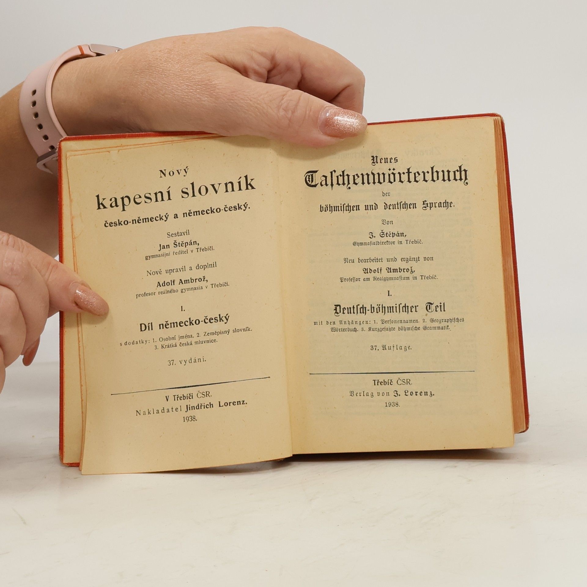 J. Štěpán Kapesní slovník česko-německý a německo-český