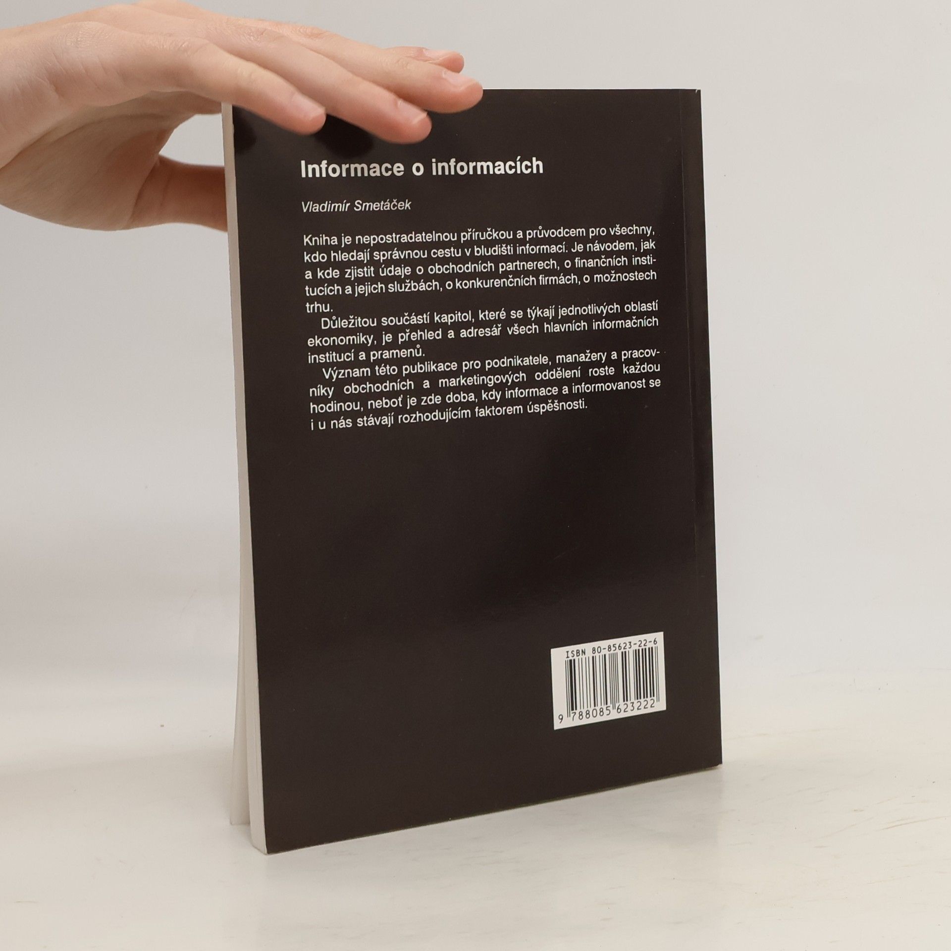 Vladimír Smetáček Informace o informacích