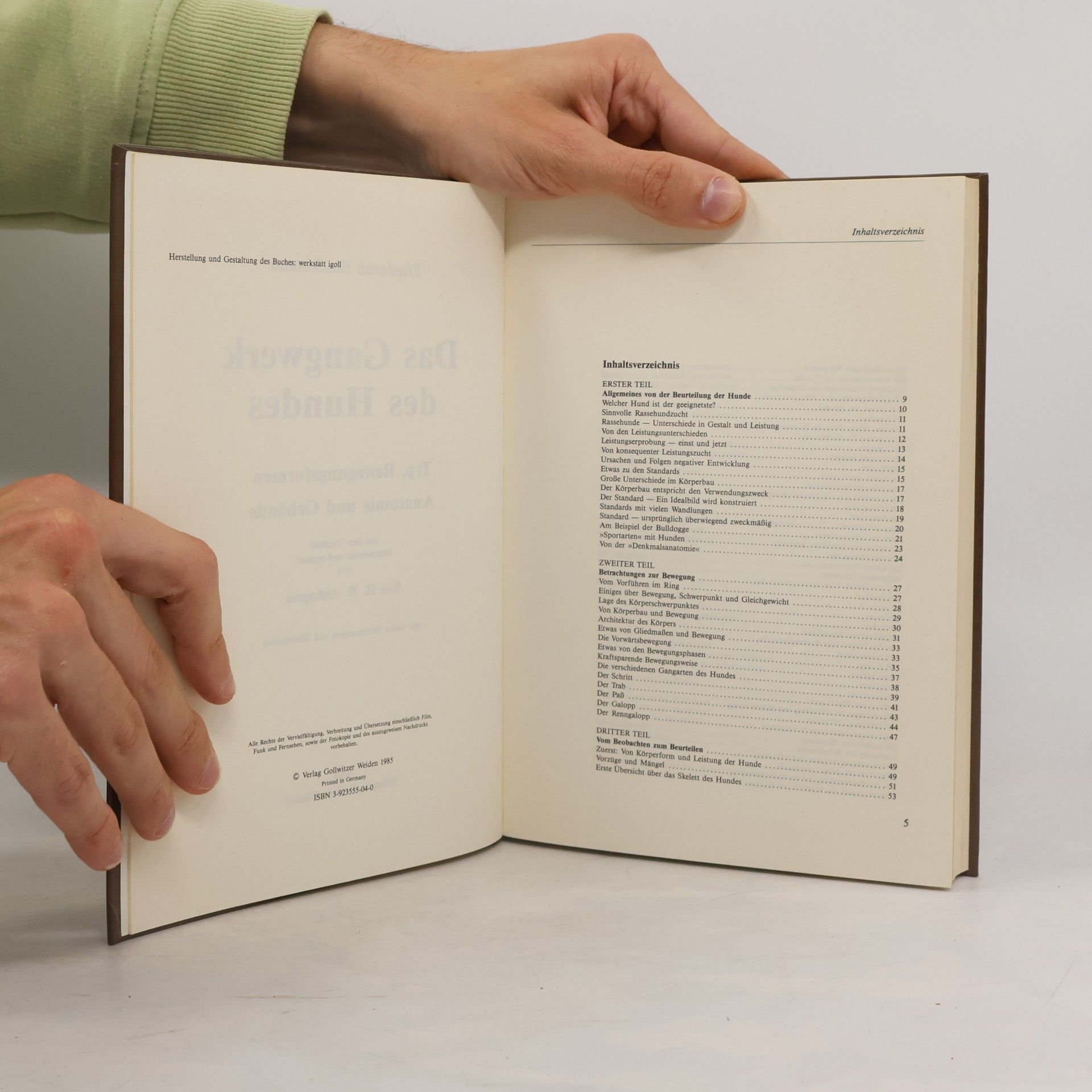 Eric H. W. Aldington Vom Körperbau des Hundes