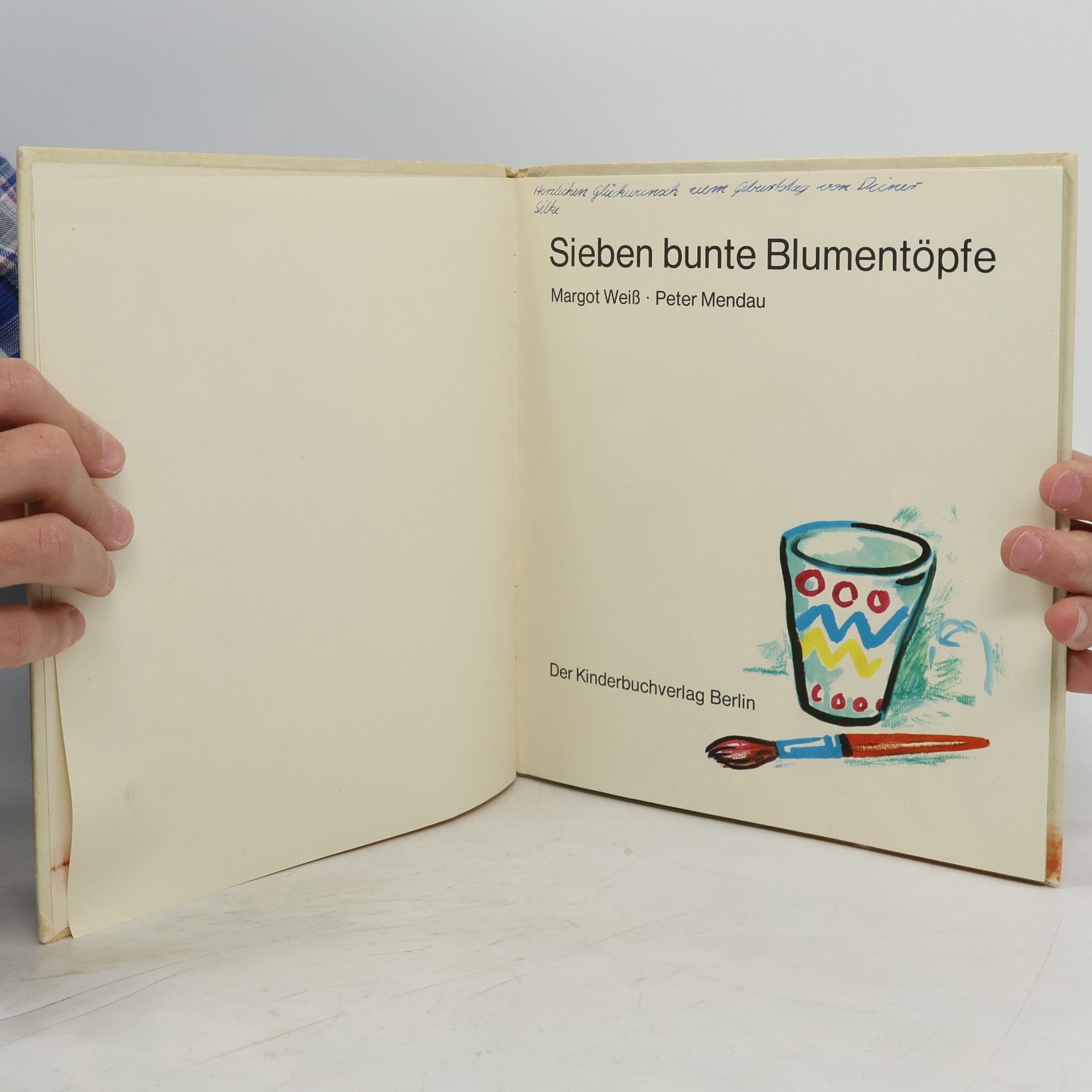 Margot Weiß Sieben bunte Blumentöpfe