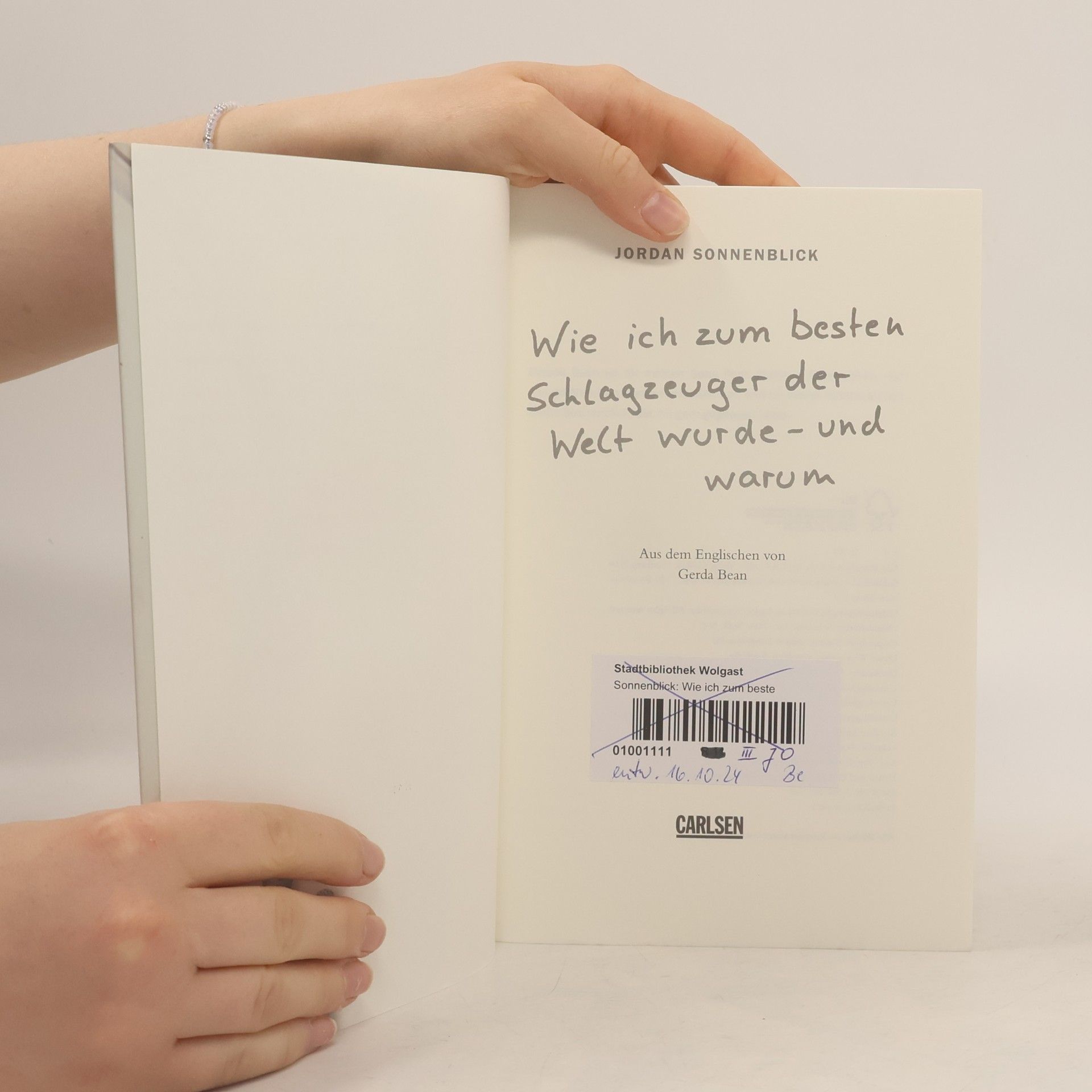 Jordan Sonnenblick Wie ich zum besten Schlagzeuger der Welt wurde - und warum