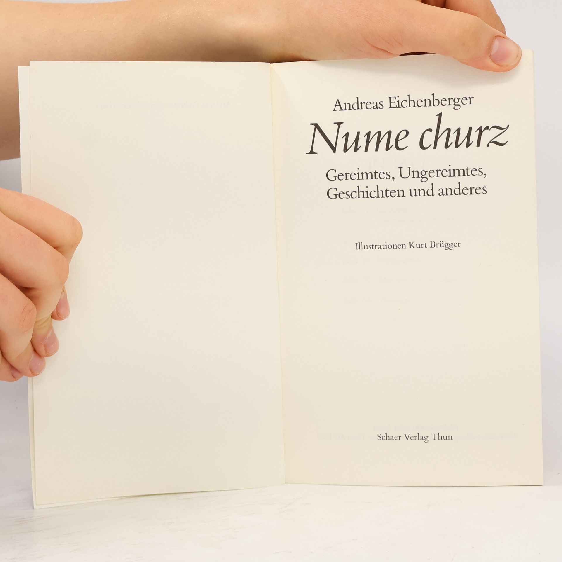 Andreas Eichenberger Nume churz