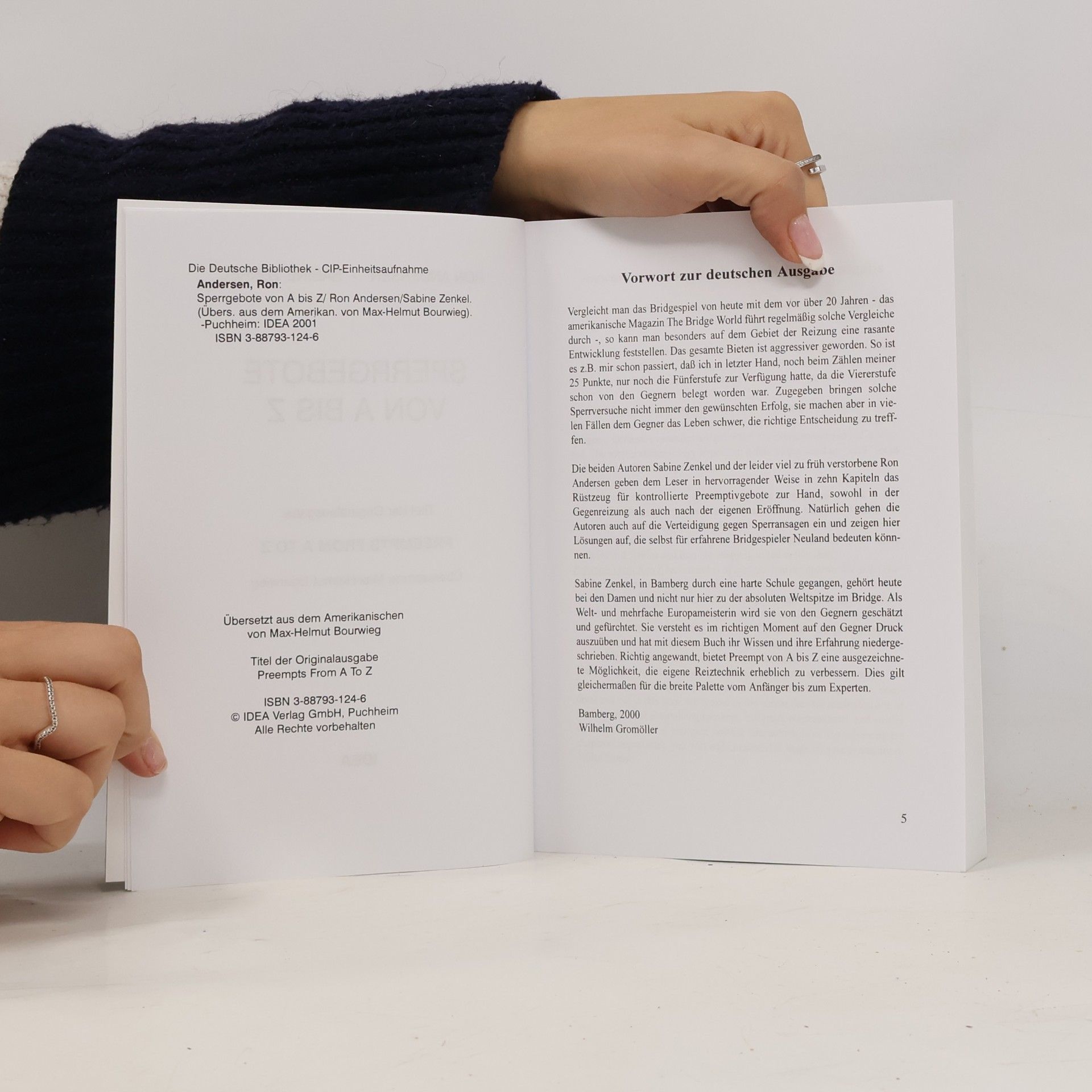 Ron Anderson Sperrgebote von A bis Z
