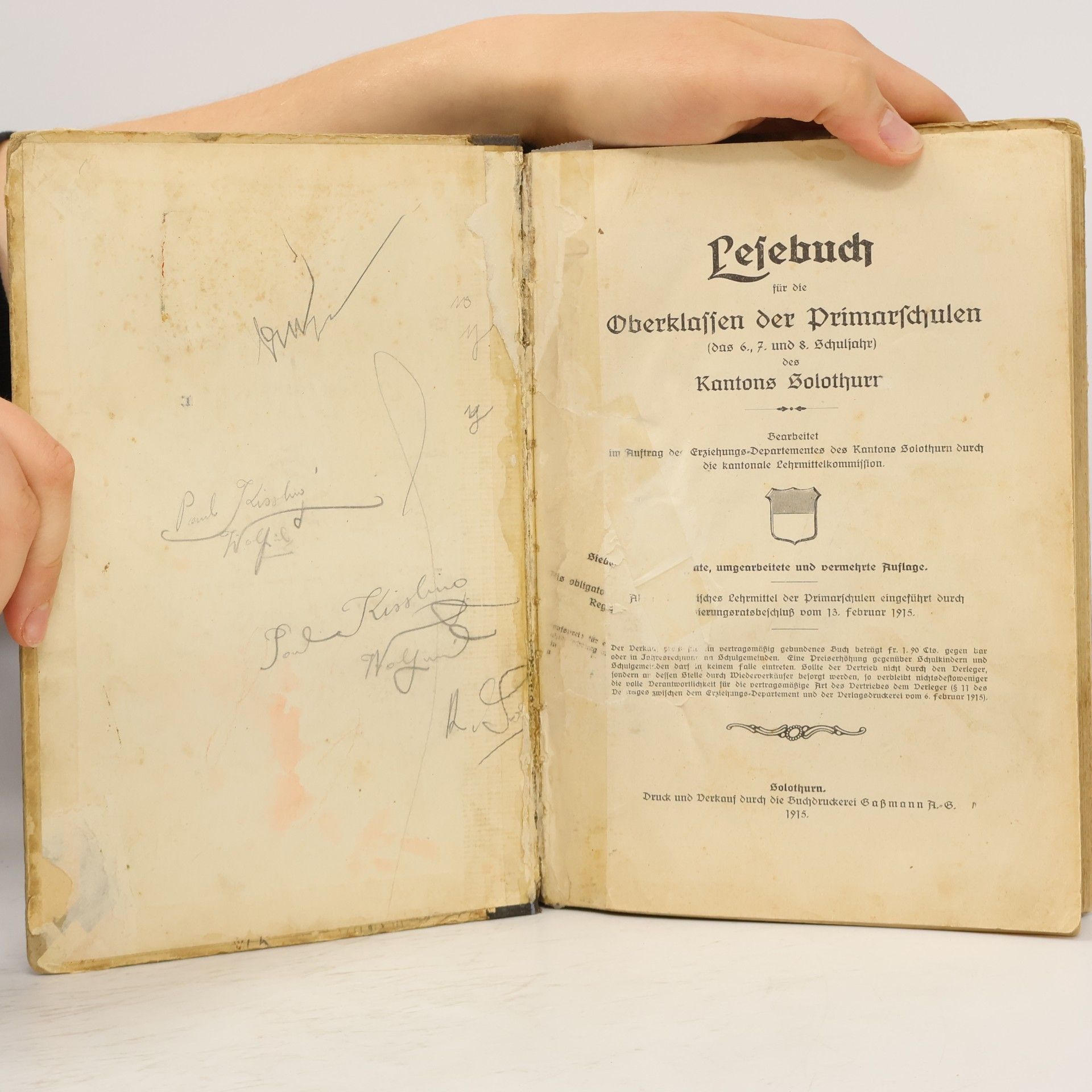 kolektiv Lesebuch für die Oberklassen der Primarschulen