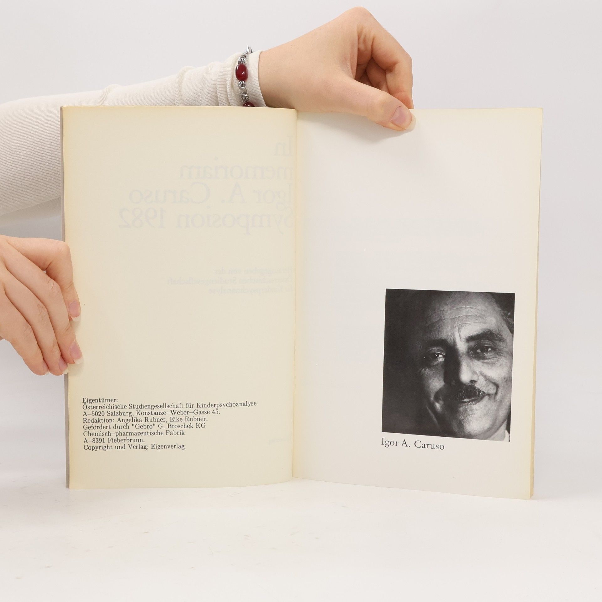 Igor A. Caruso In memoriam Igor A. Caruso