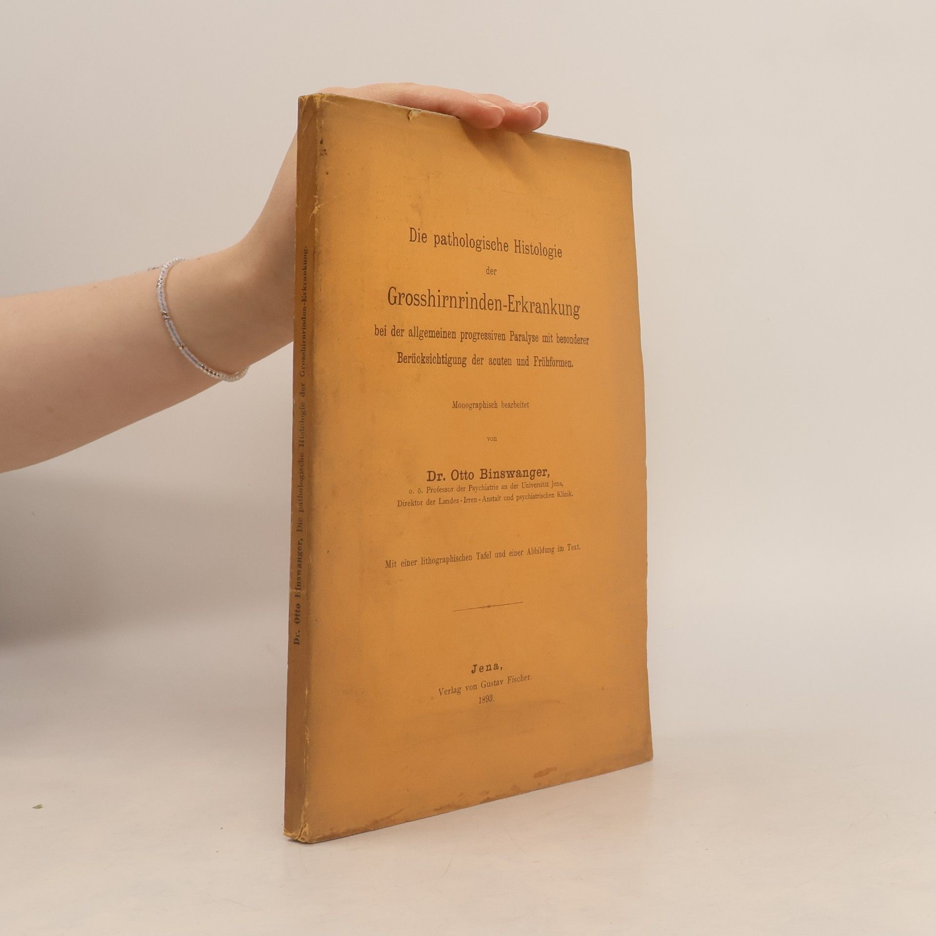 Otto Binswanger Die pathologische Histologie der Grosshirnrinden-Erkrankung