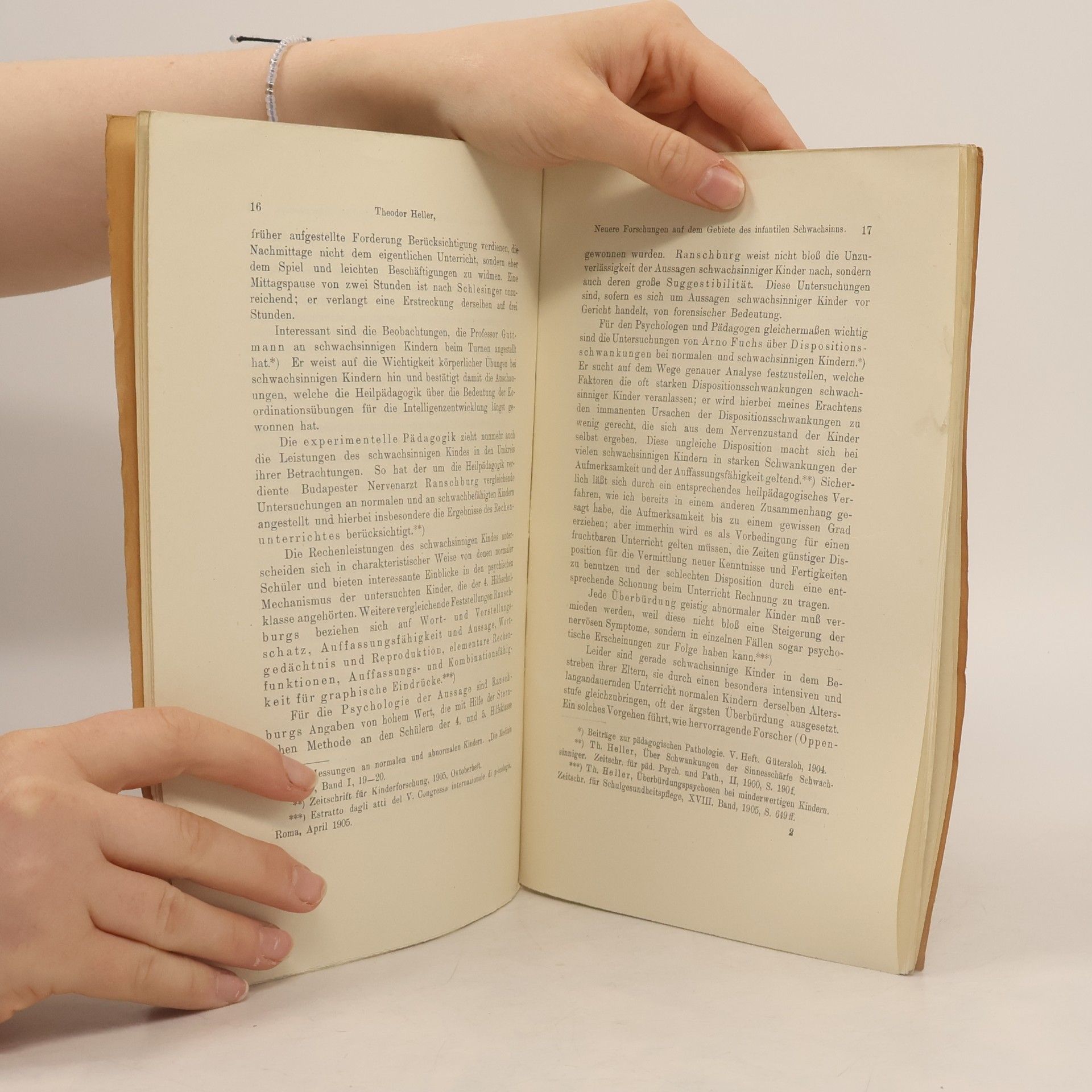 Theodor Heller Schwachsinnigenforschung, Fürsorgeerziehung und Heilpädagogik