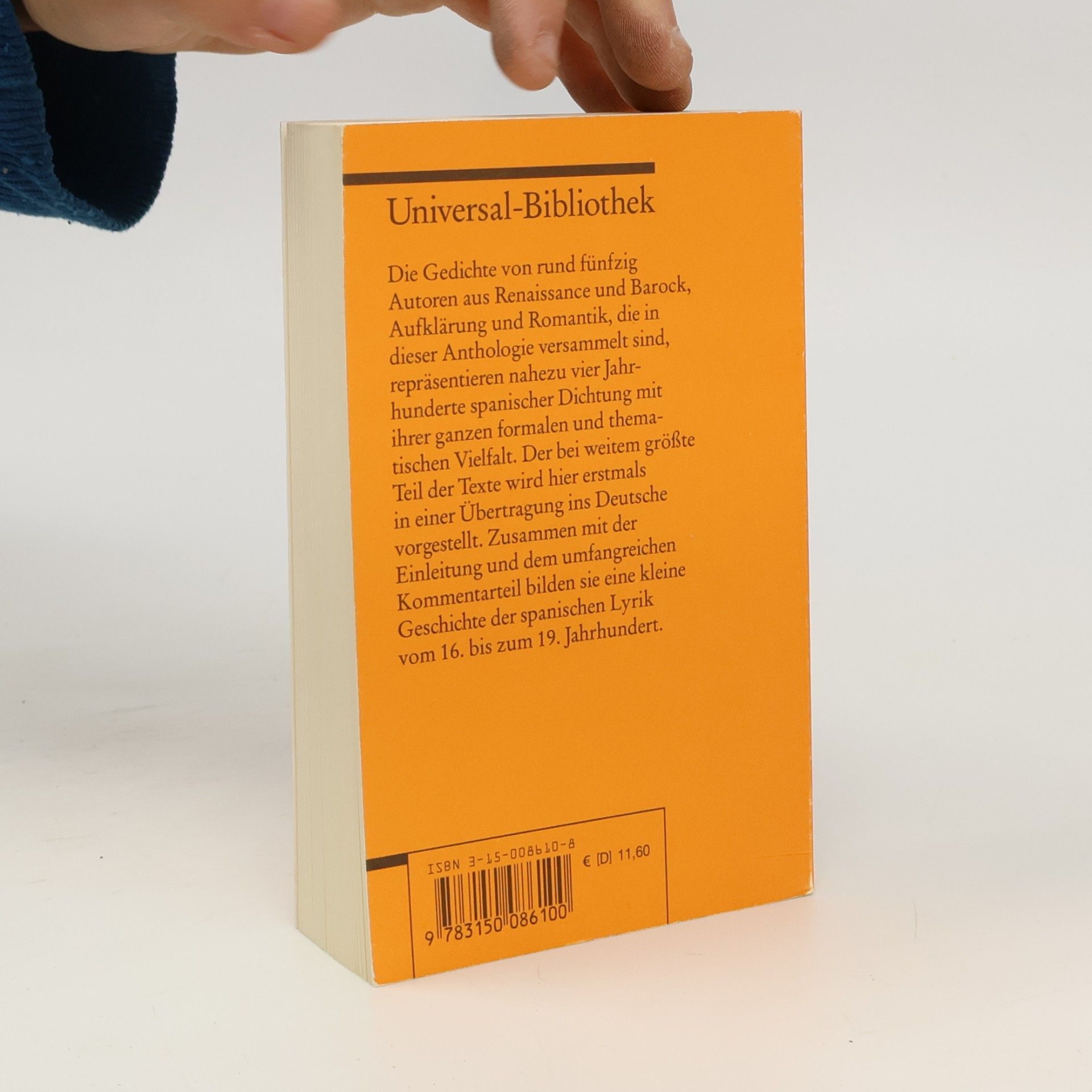 Autorenkollektiv Spanische Lyrik von der Renaissance bis zum späten 19. Jahrhundert